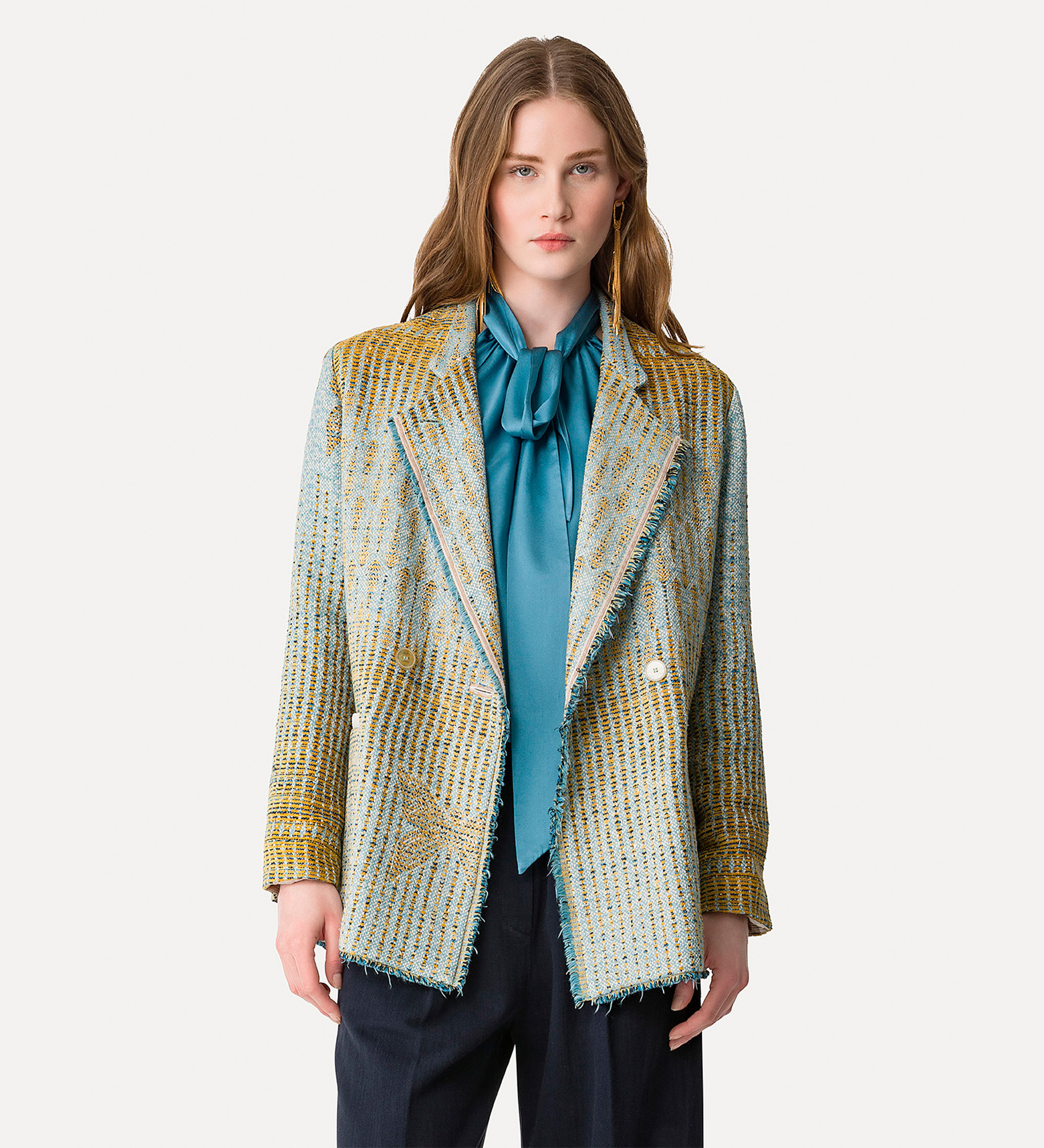 “libelle” overjacket in jacquard | forte_forte