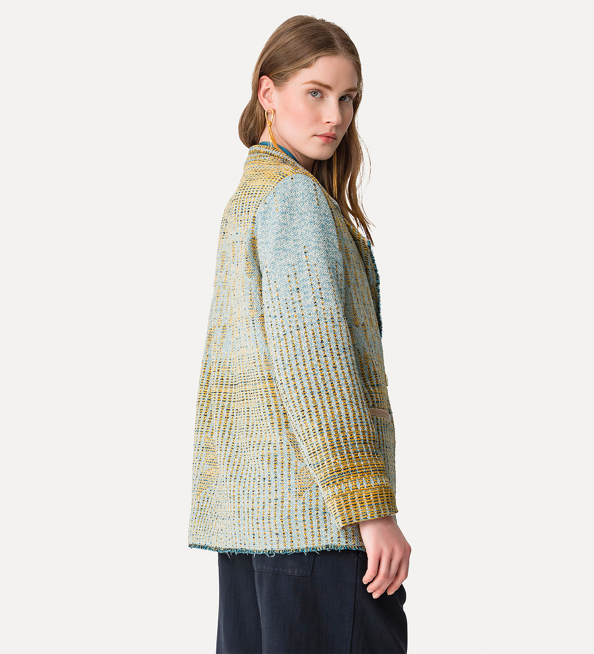 “libelle” overjacket in jacquard | forte_forte