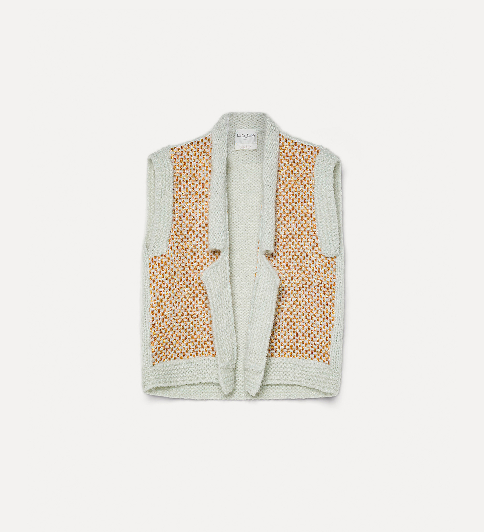 vest in natté tweed | forte_forte