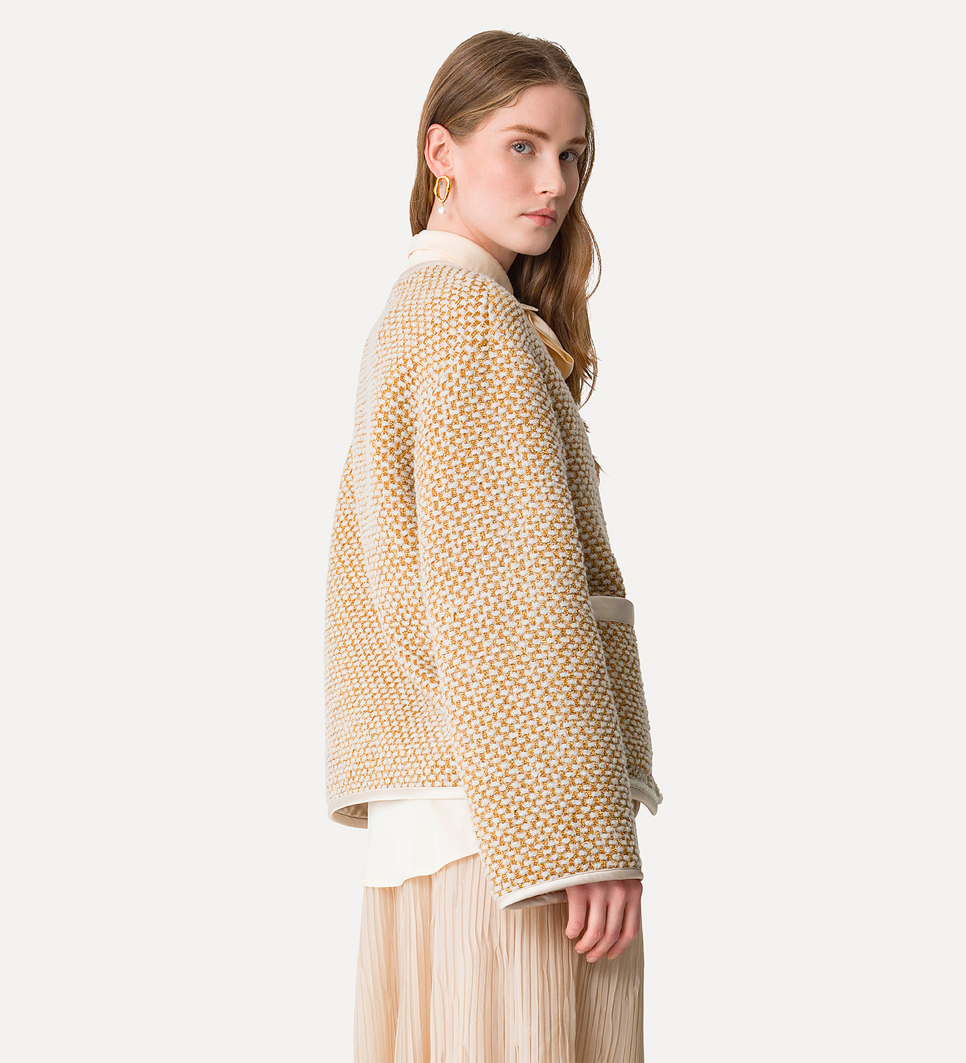 blouson in natté tweed | forte_forte