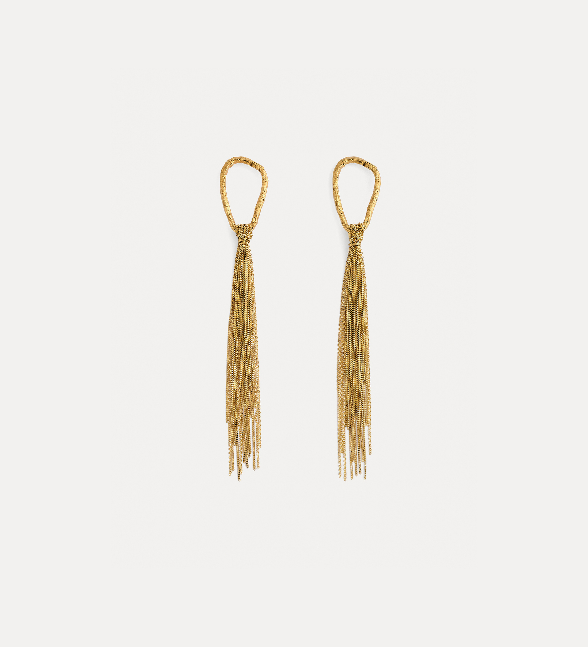 sculptural earrings with fringing | forte_forte