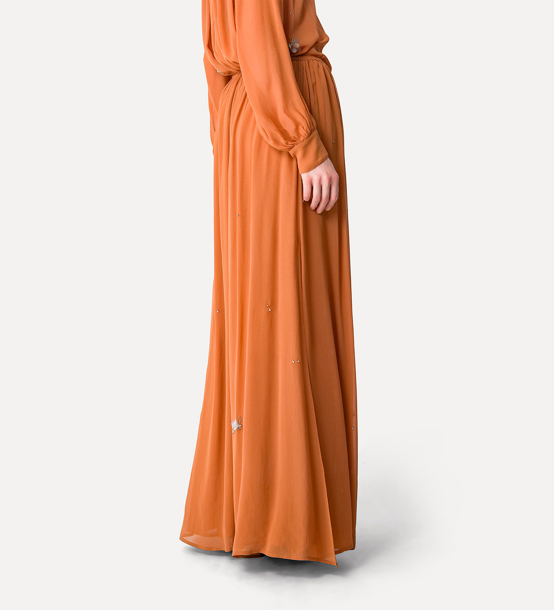 longline skirt with “carrousel des sylphes” embroidery | forte_forte