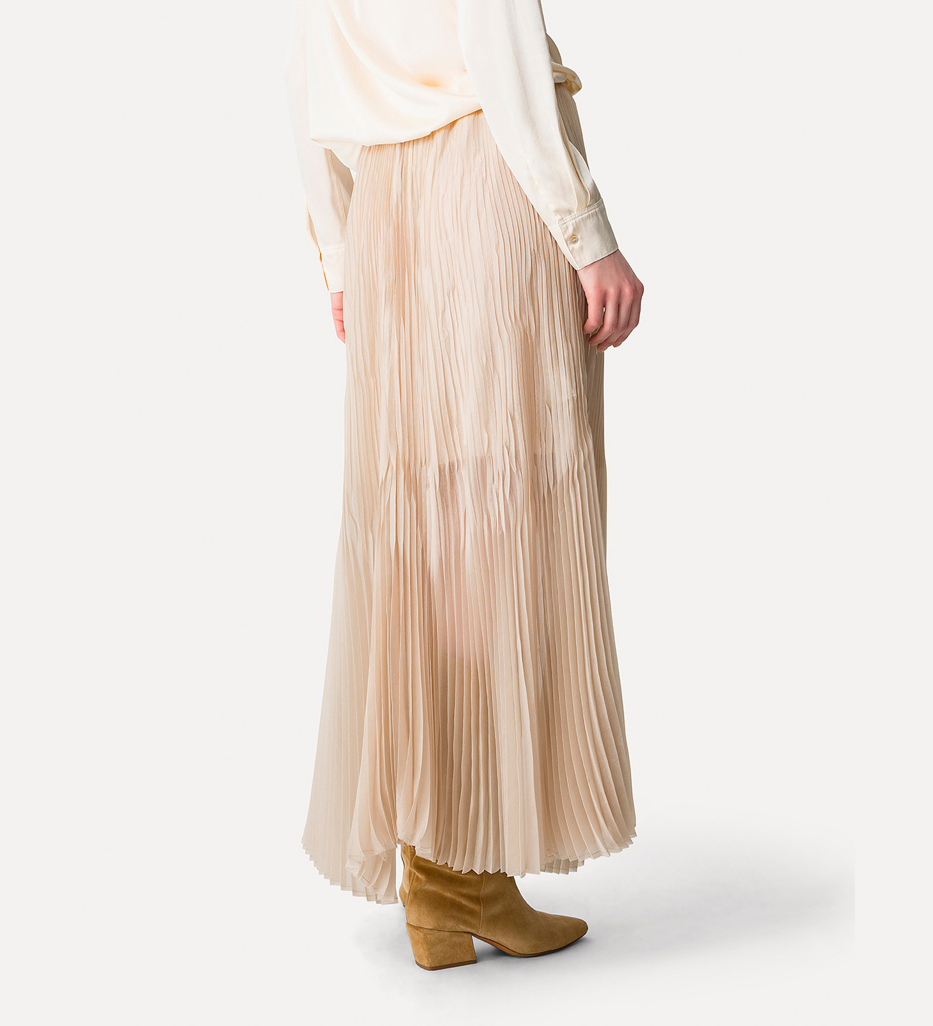 gonna plissettata in organza contemporary | forte_forte