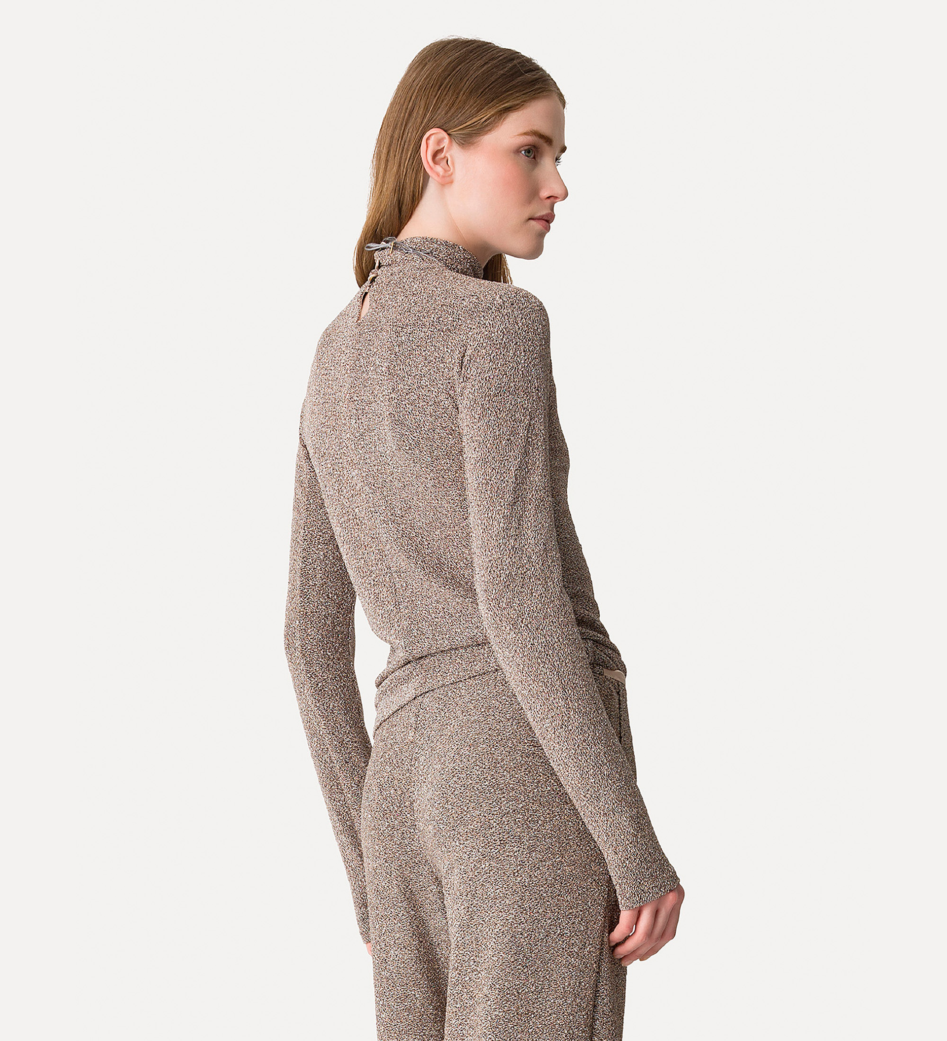 rollneck in lurex vrillé jersey | forte_forte