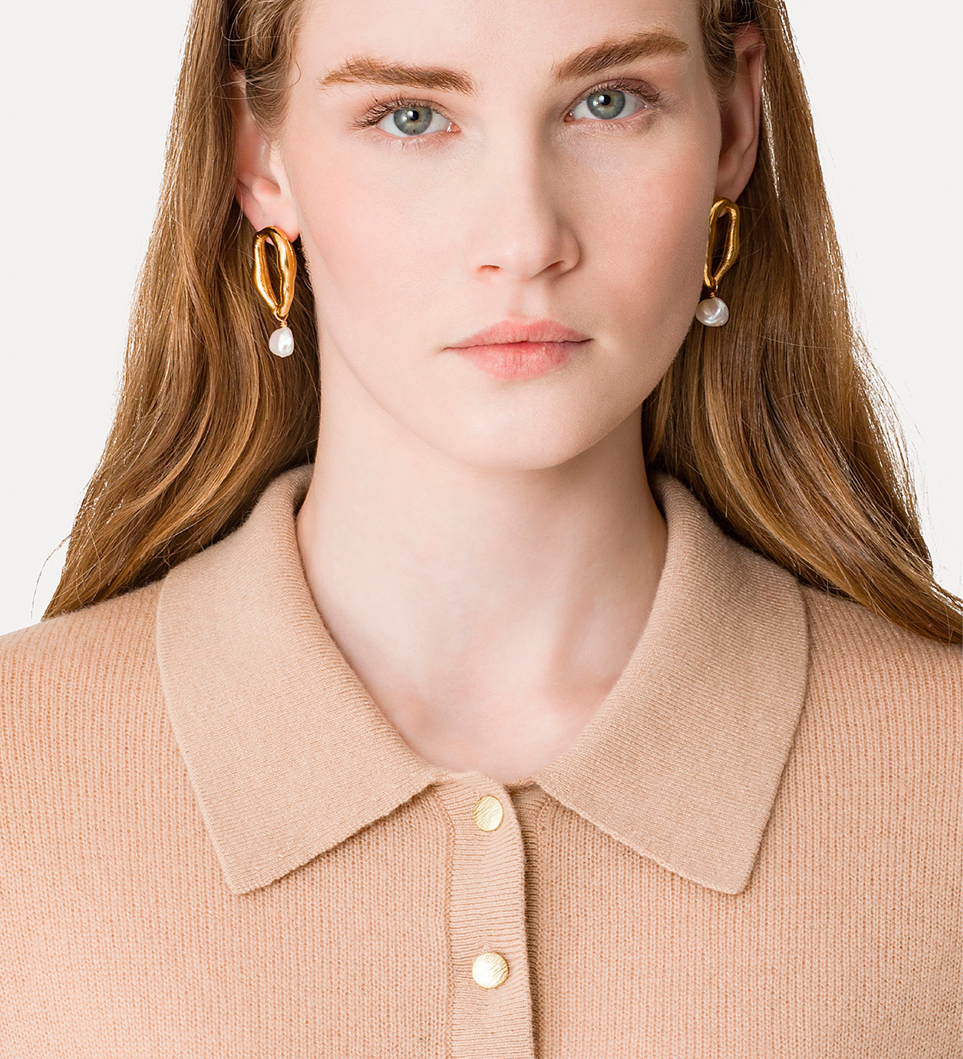 slim–fit polo shirt in cashmere and wool | forte_forte