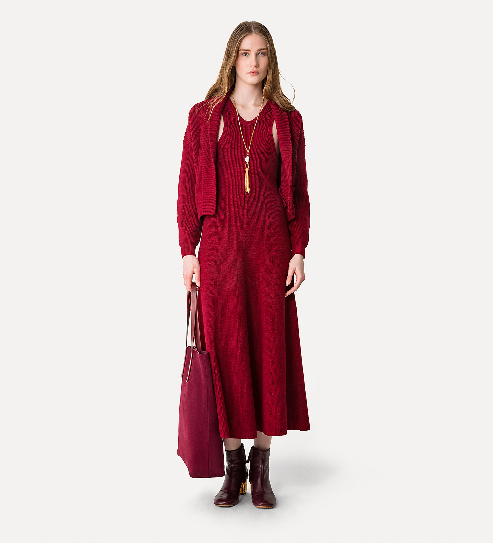 shawl–collar cardigan in merino wool | forte_forte