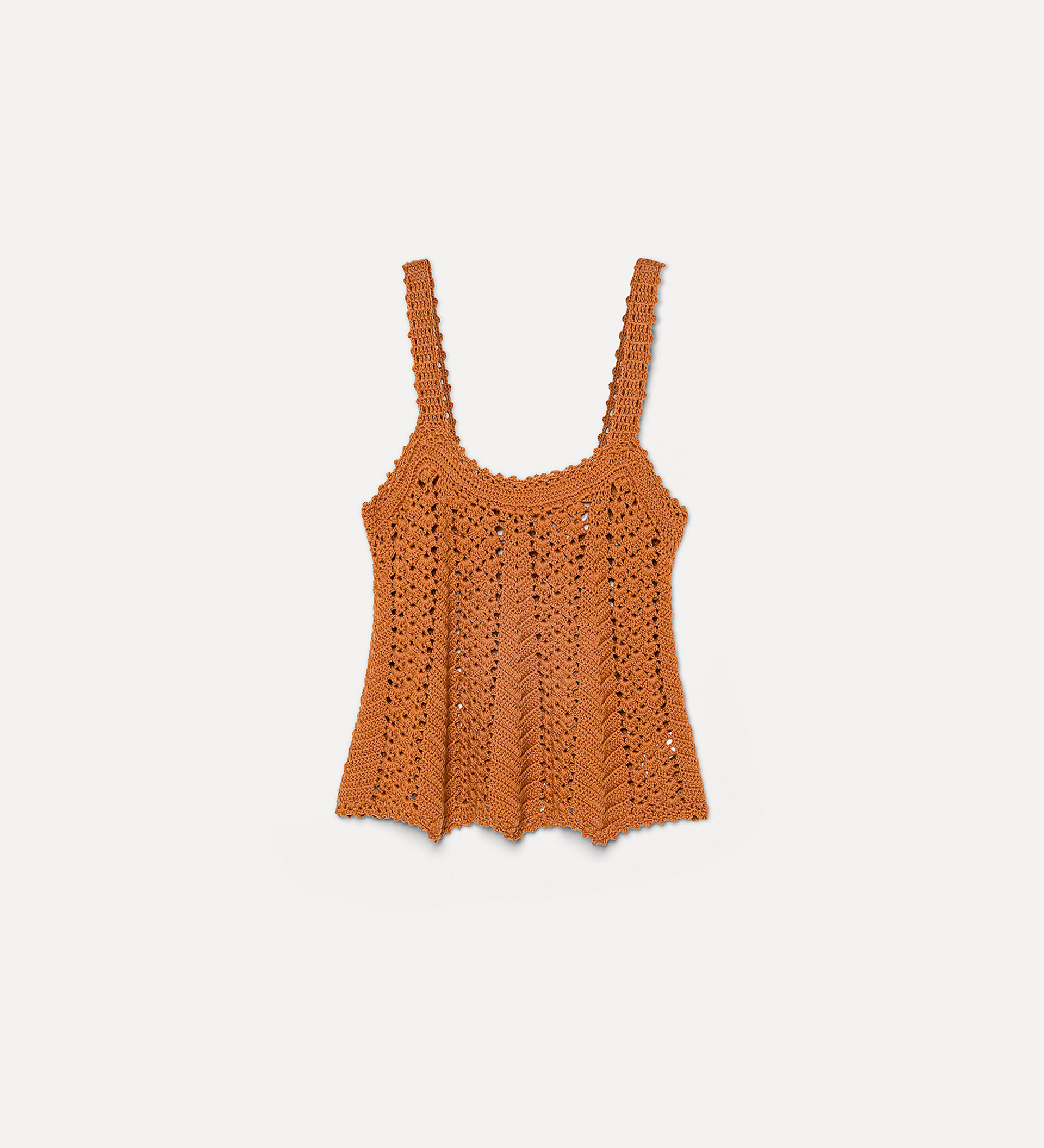 crocheted tank in merino wool | forte_forte