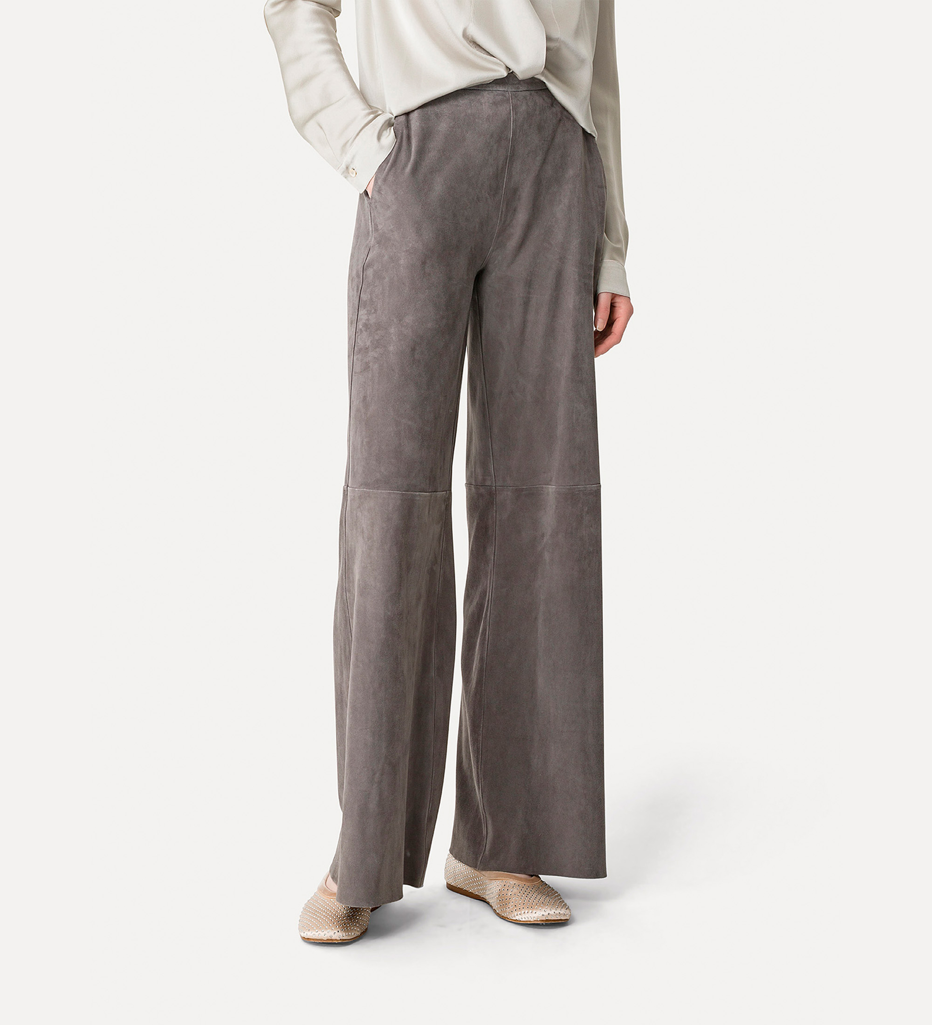 suede trousers | forte_forte