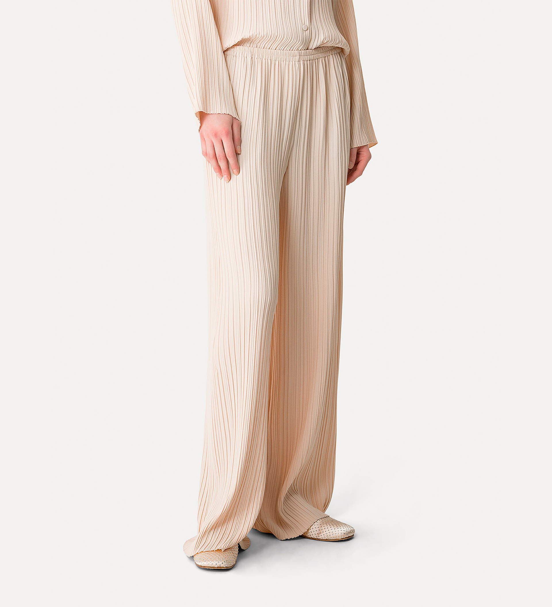 trousers in crêpe sablé | forte_forte