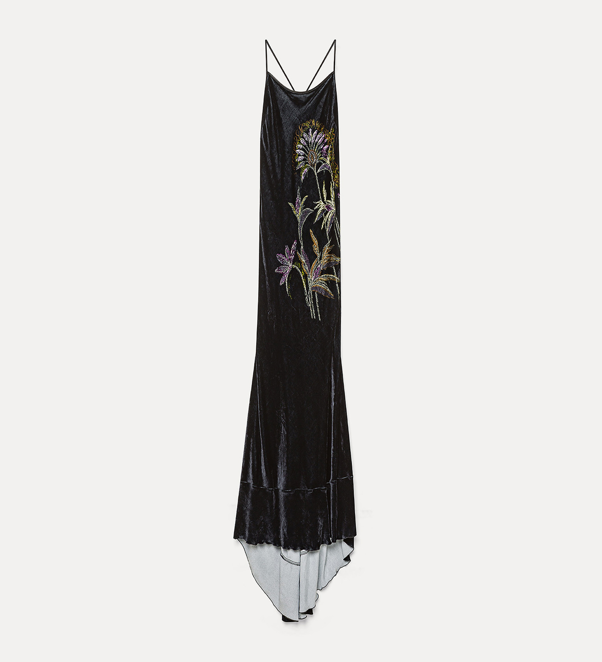 velvet slip dress with “sogni” print | forte_forte