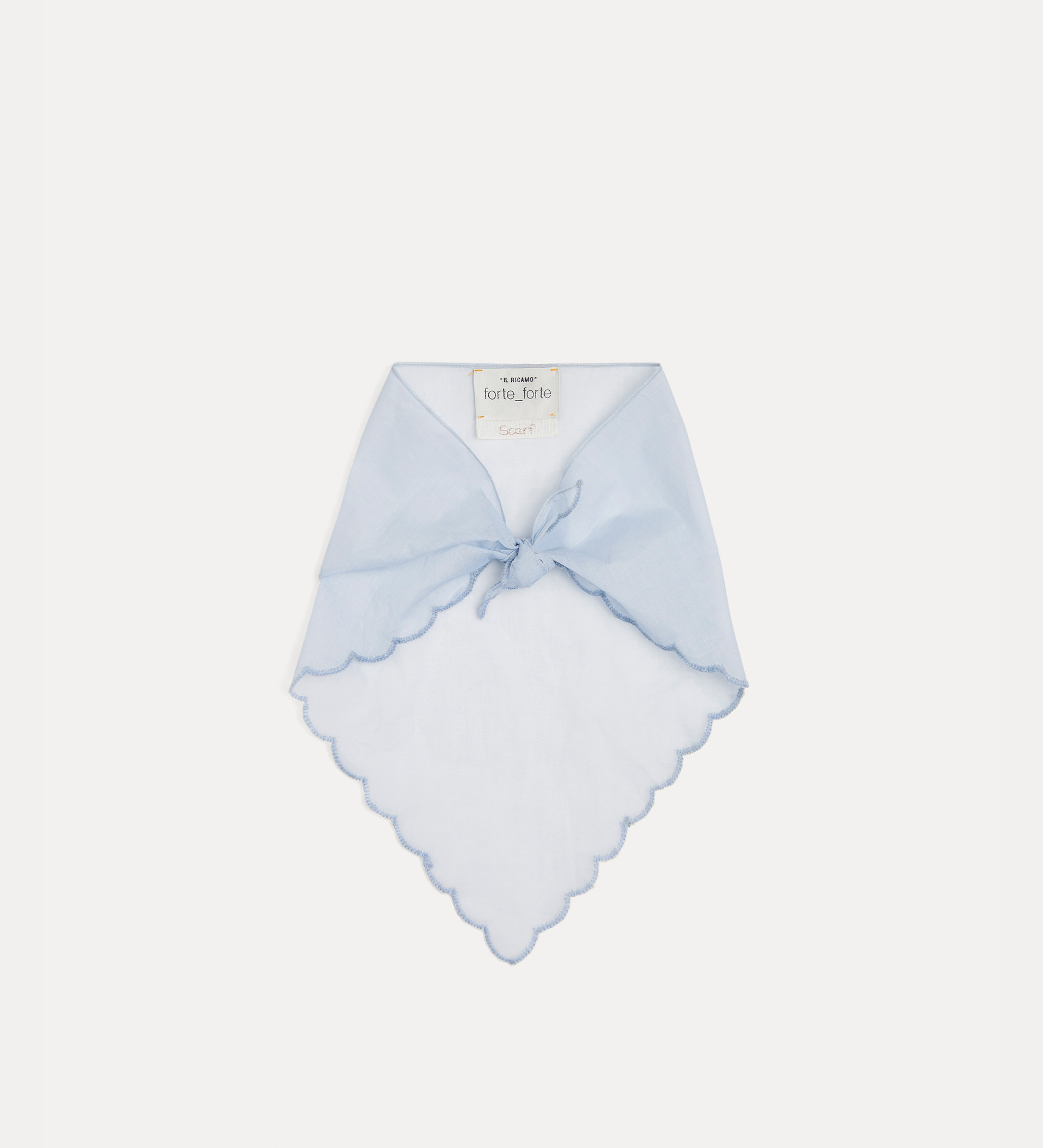 écharpe en mousseline avec broderie “mémoires d'enfance” | forte_forte