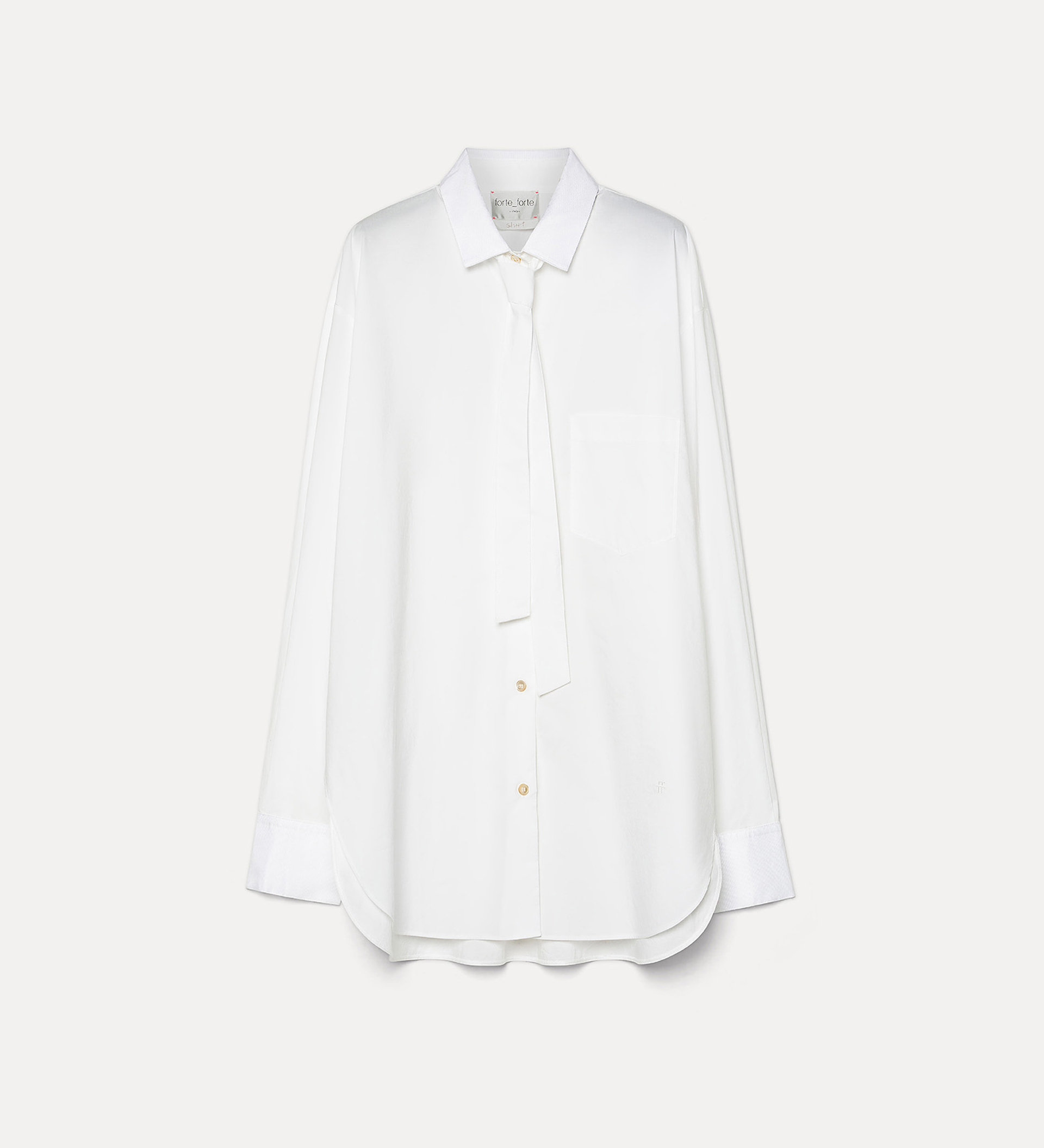 oversized shirt in cotton poplin | forte_forte
