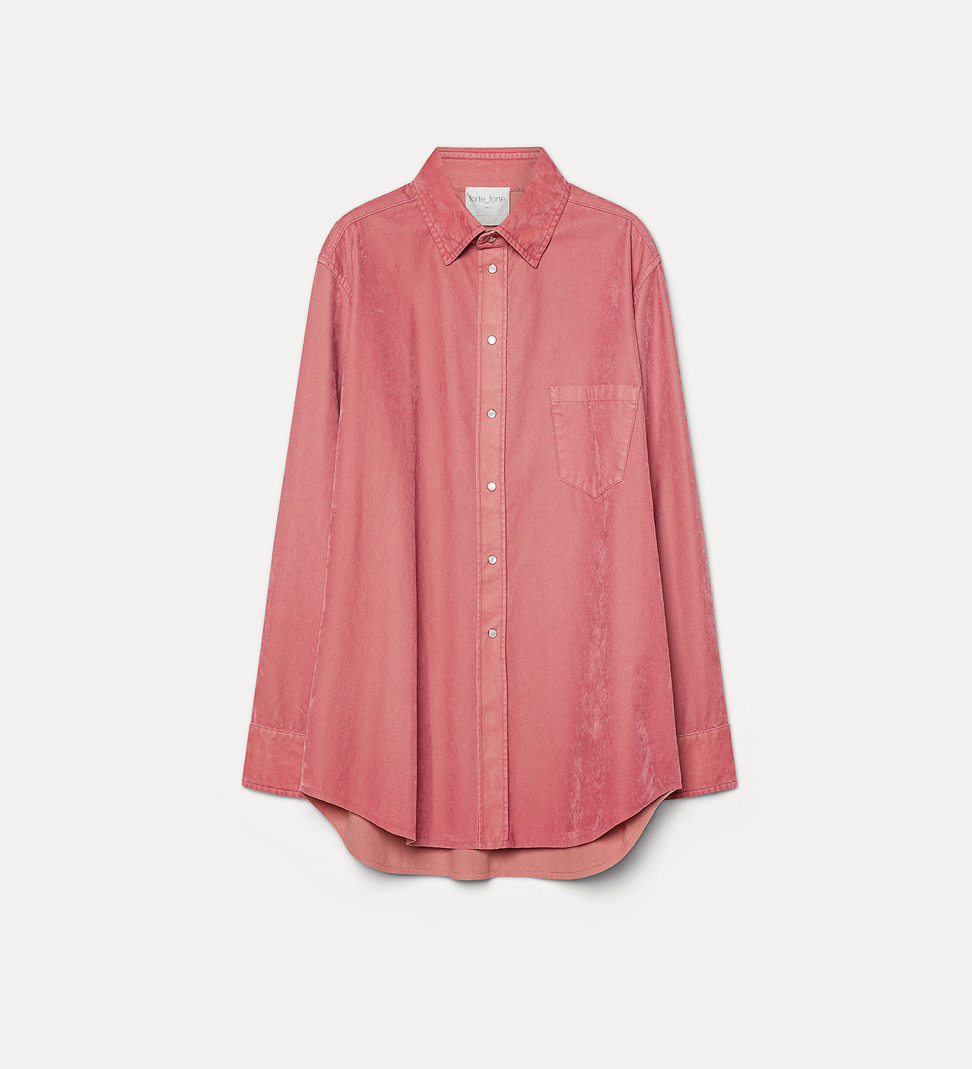 chemise en coton floqué | forte_forte