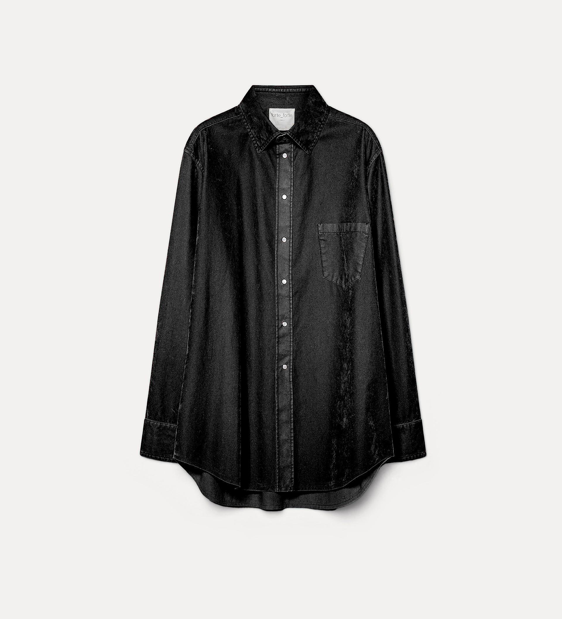 chemise en coton floqué | forte_forte