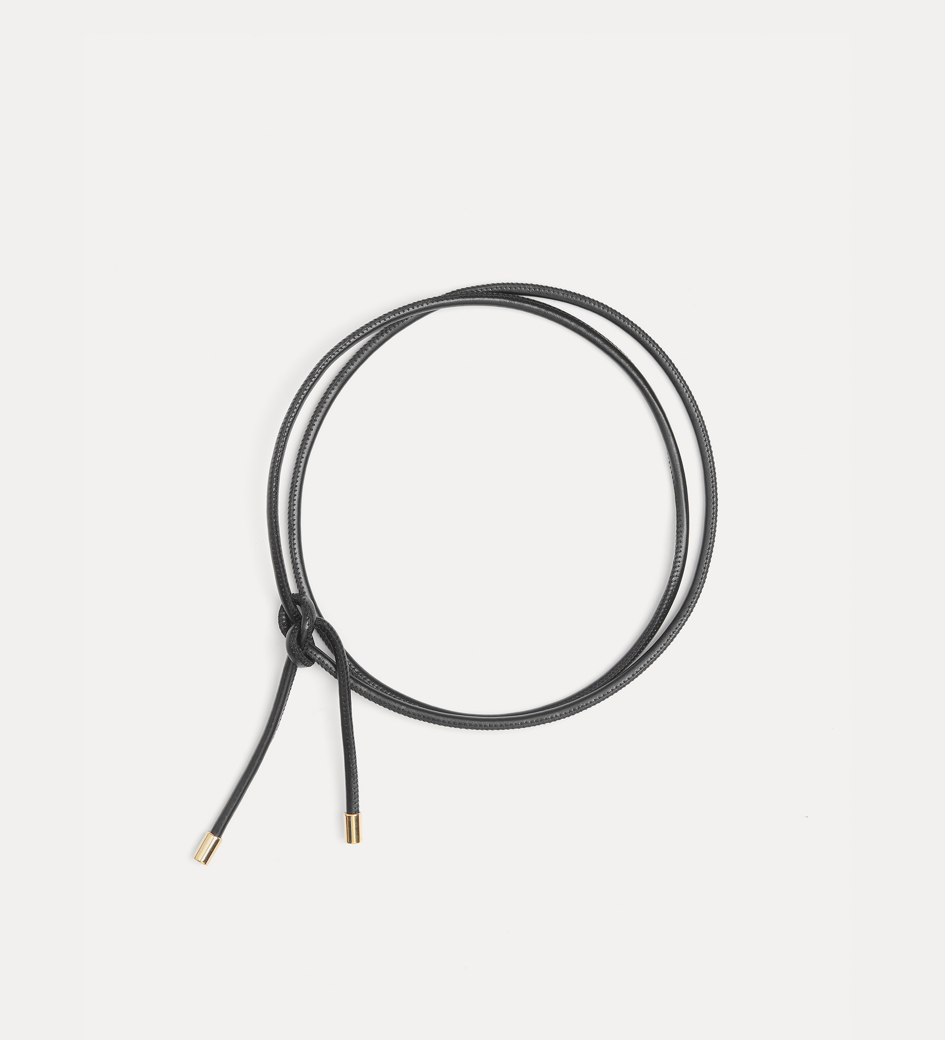 tubular belt with metal tips | forte_forte