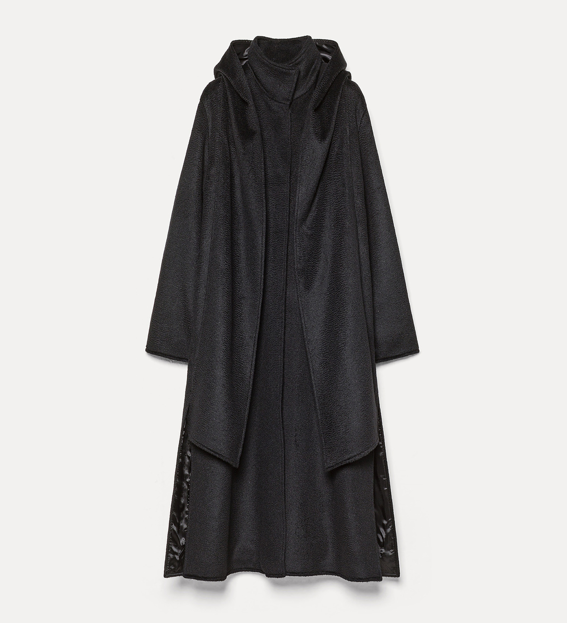 cappotto in lana mohair effetto astrakan | forte_forte