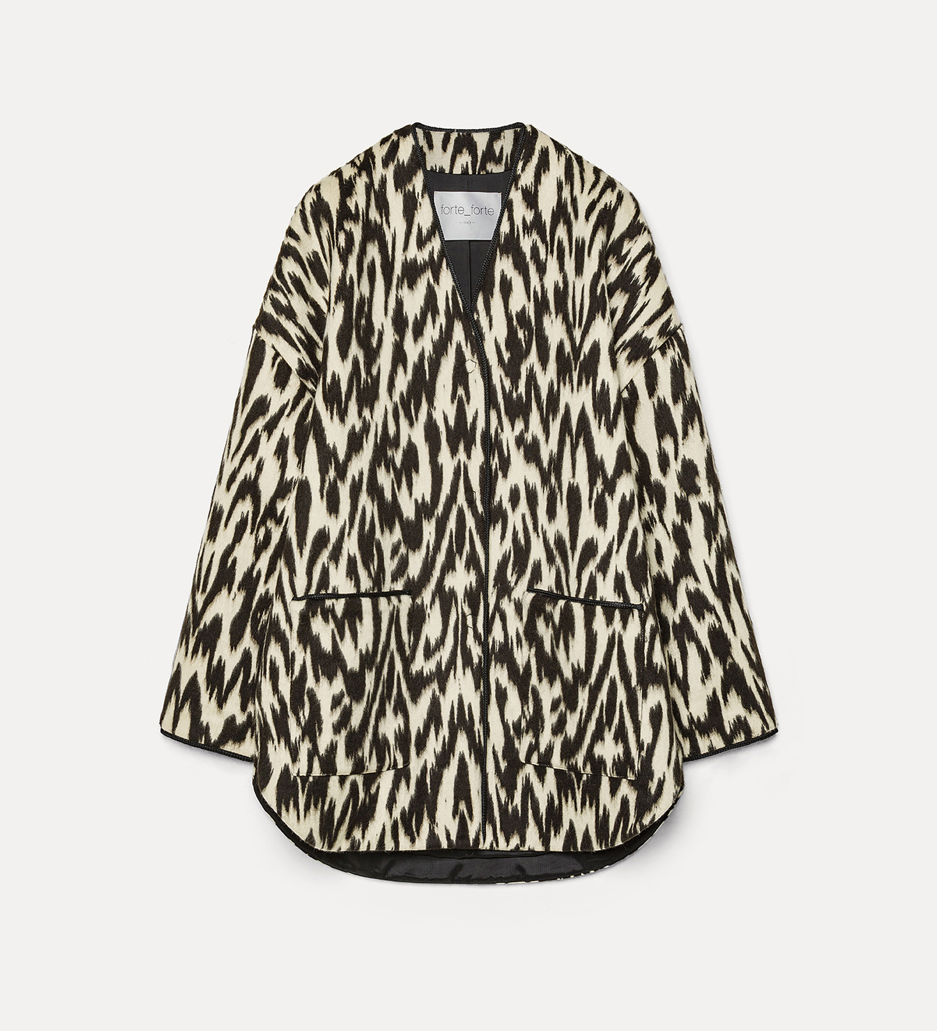 jacket in “moiré” jacquard cloth | forte_forte