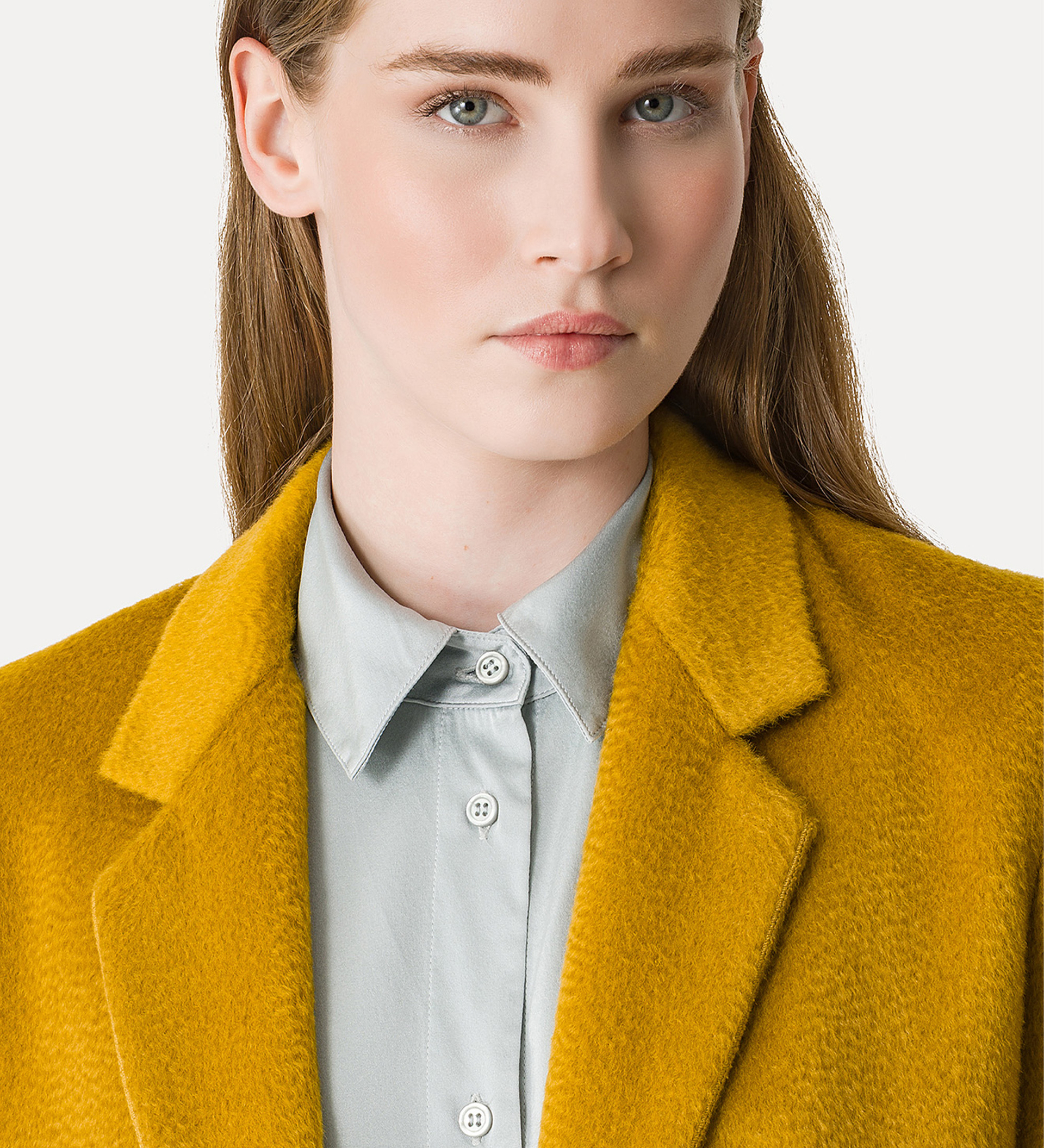 giacca in lana mohair effetto astrakan | forte_forte