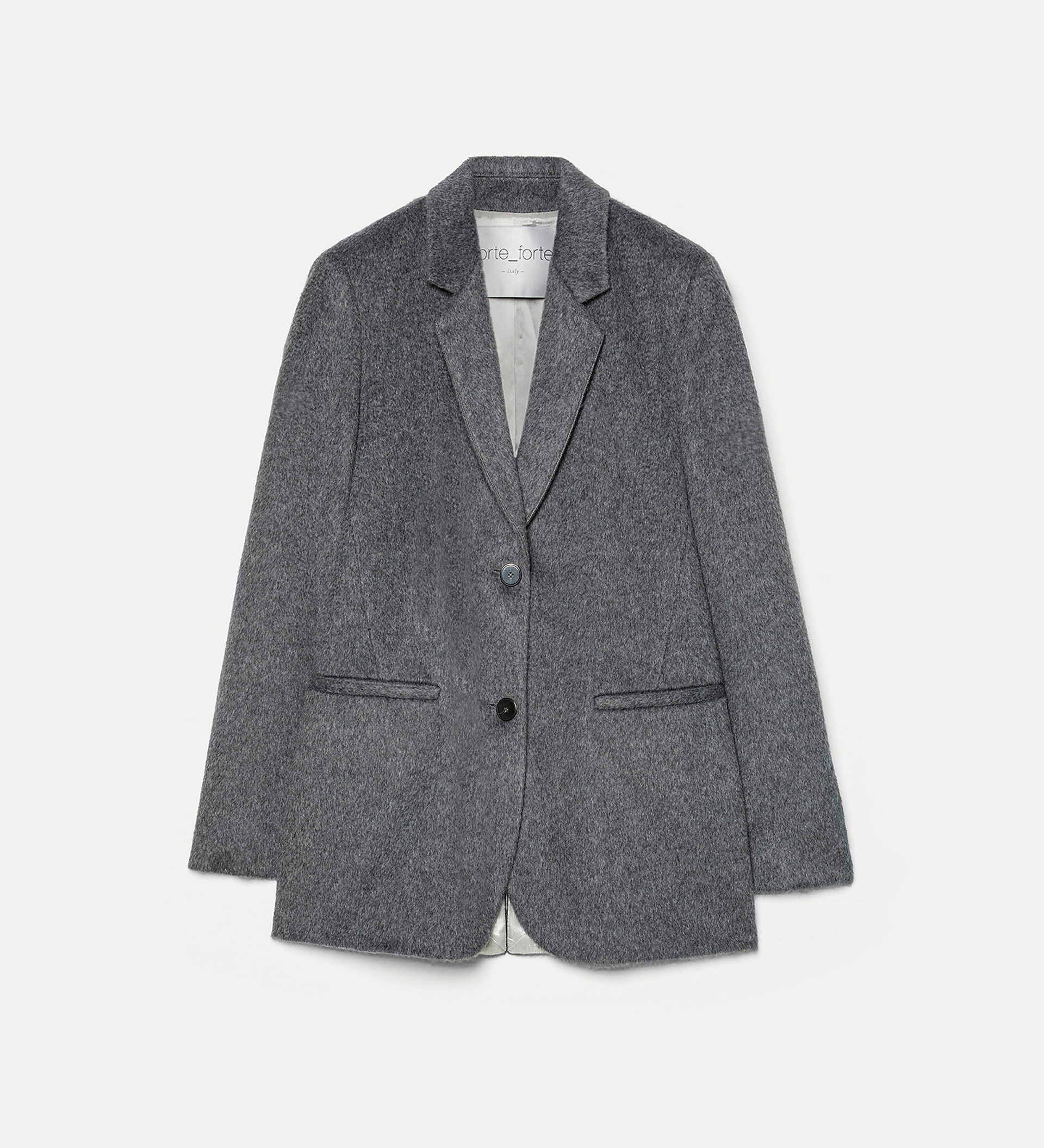 coat in astrakhan–effect cloth | forte_forte