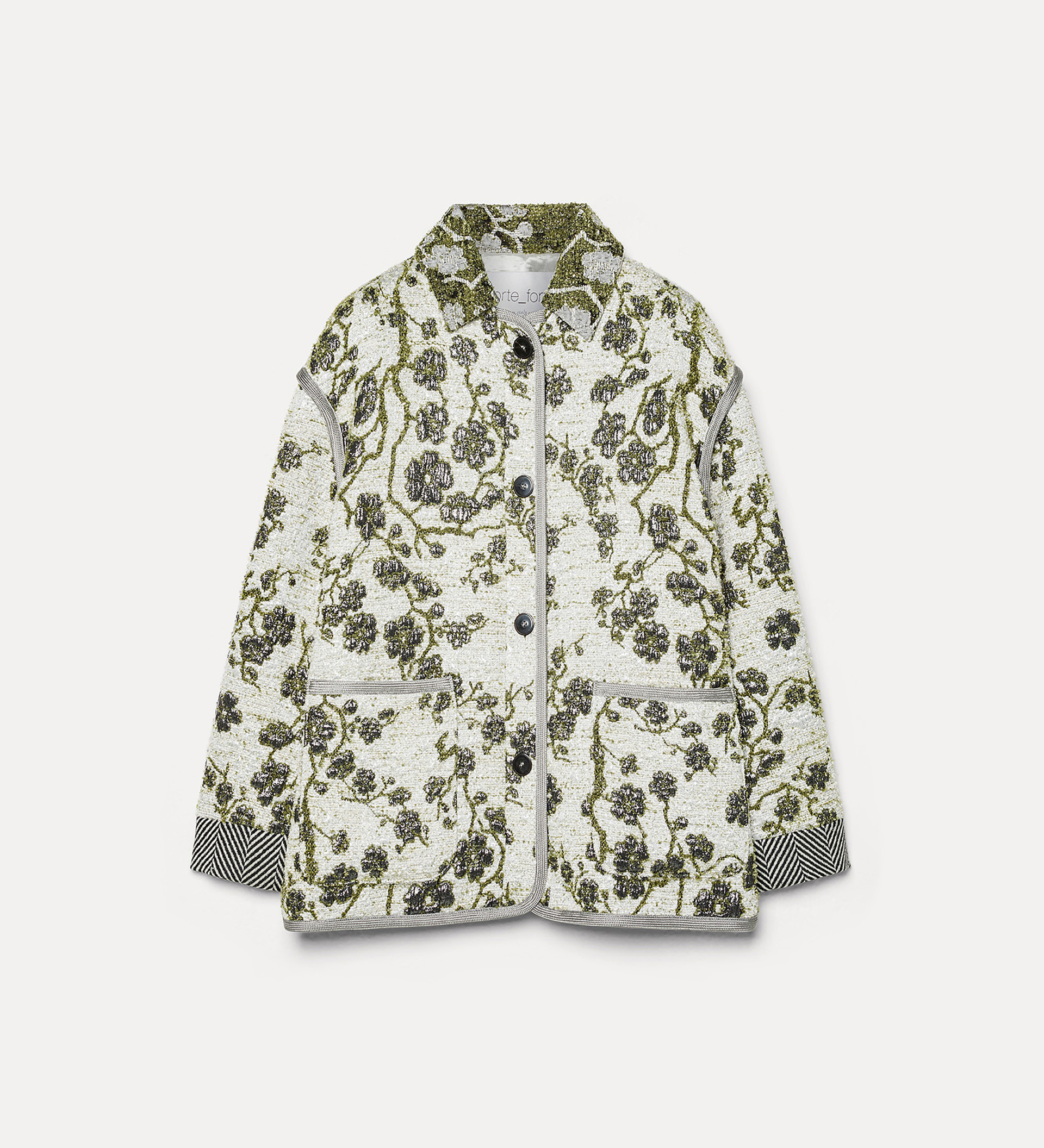 giacca jacquard “la lune en fleur” | forte_forte