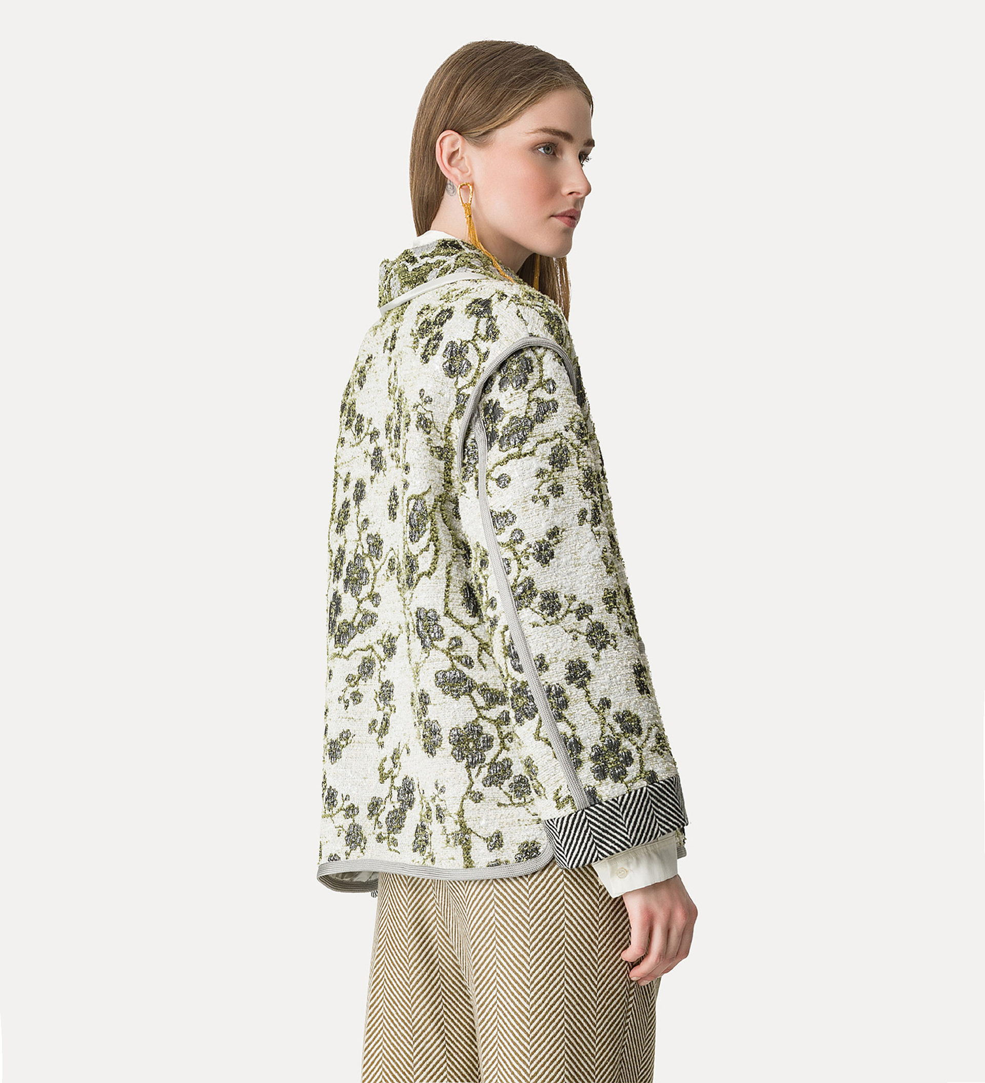 giacca jacquard “la lune en fleur” | forte_forte