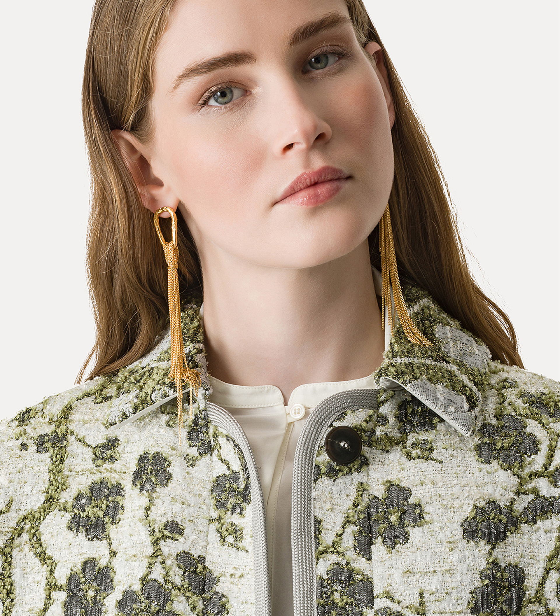 giacca jacquard “la lune en fleur” | forte_forte