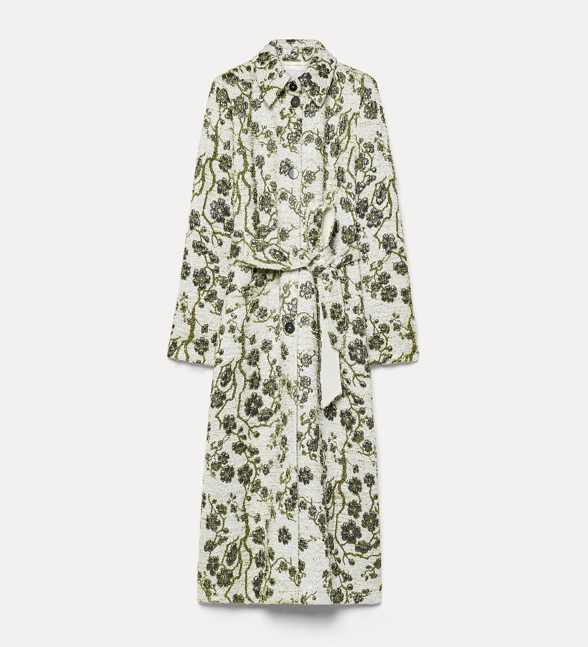 cappotto jacquard “la lune en fleur” | forte_forte