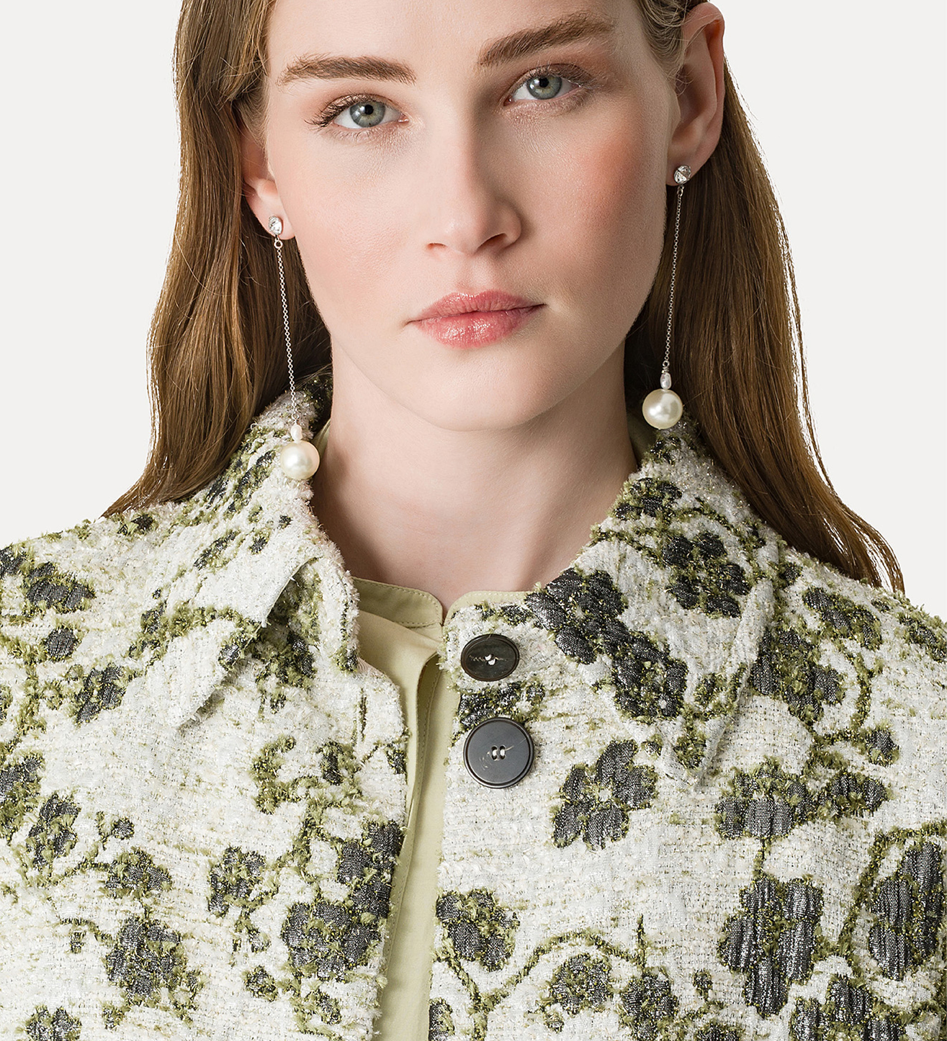 cappotto jacquard “la lune en fleur” | forte_forte