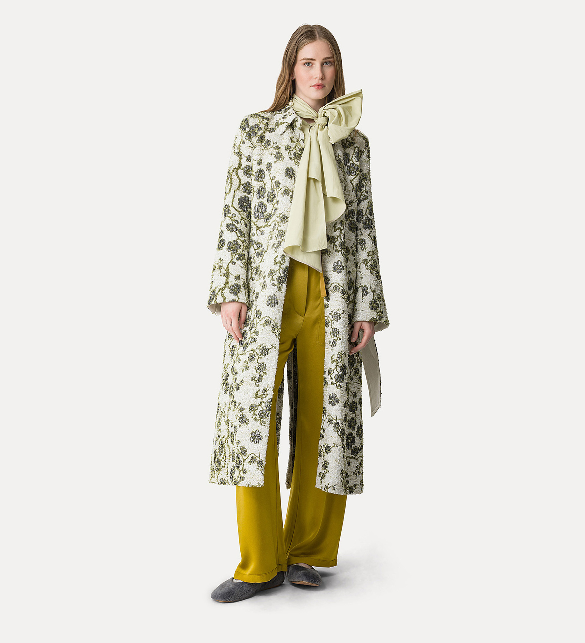 cappotto jacquard “la lune en fleur” | forte_forte
