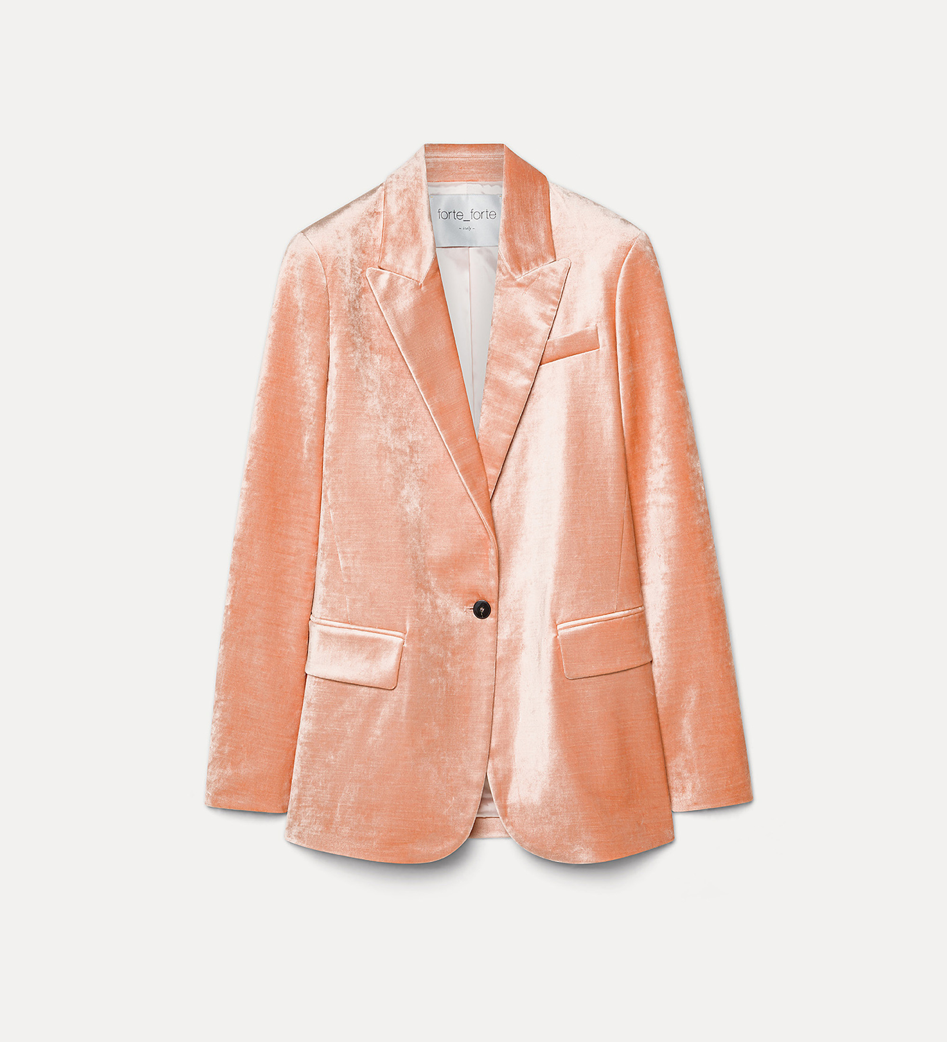 smart jacket in stretch velvet | forte_forte