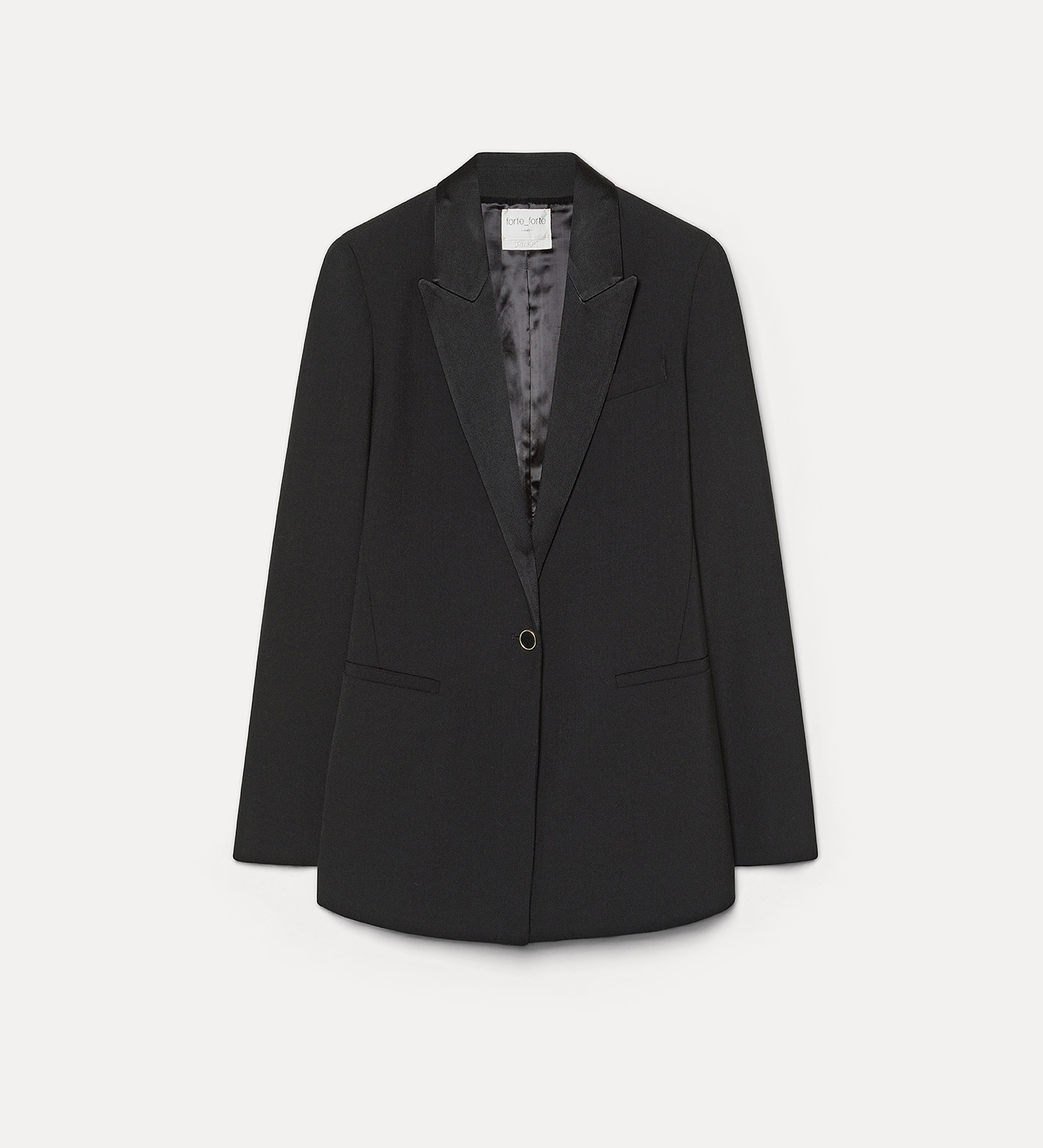 dinner jacket in wool–blend canvas | forte_forte