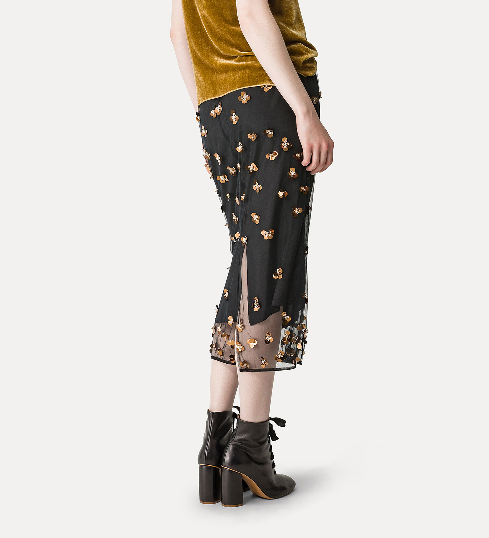 jupe en tulle avec broderie “petites étoiles” | forte_forte