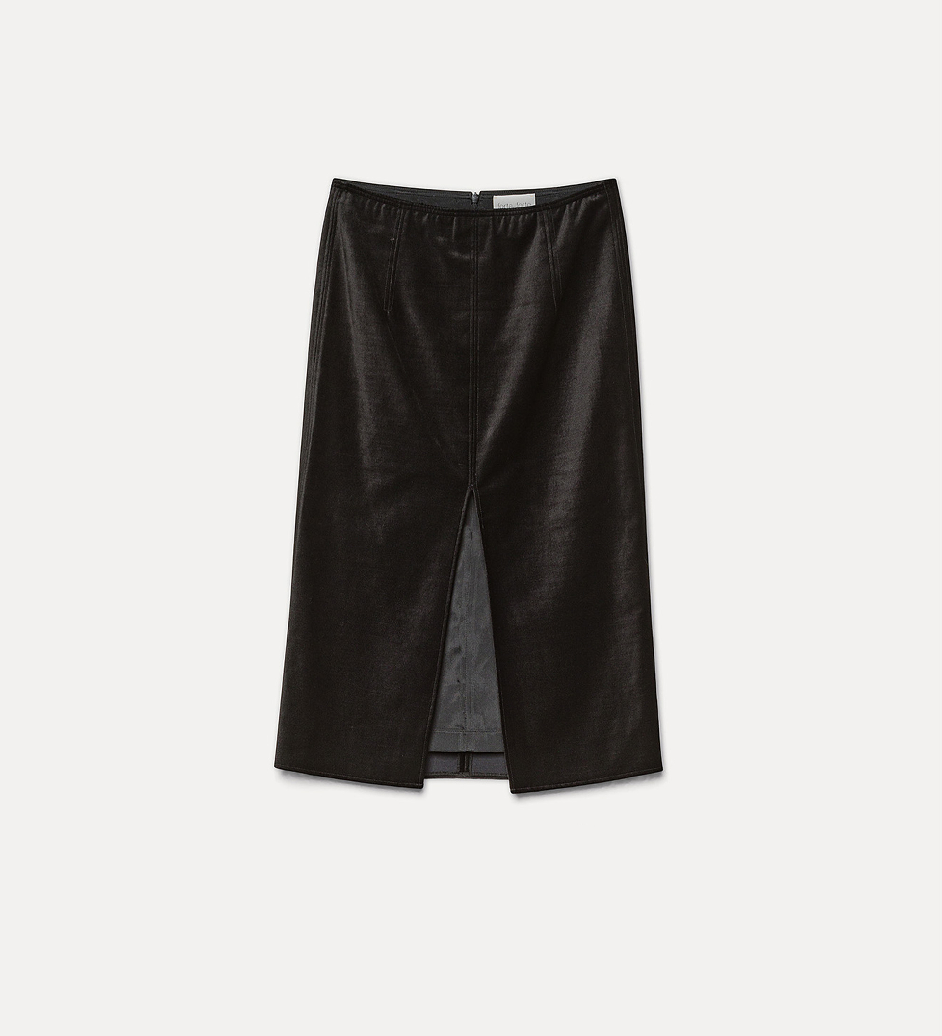 pencil skirt in stretchy velvet | forte_forte