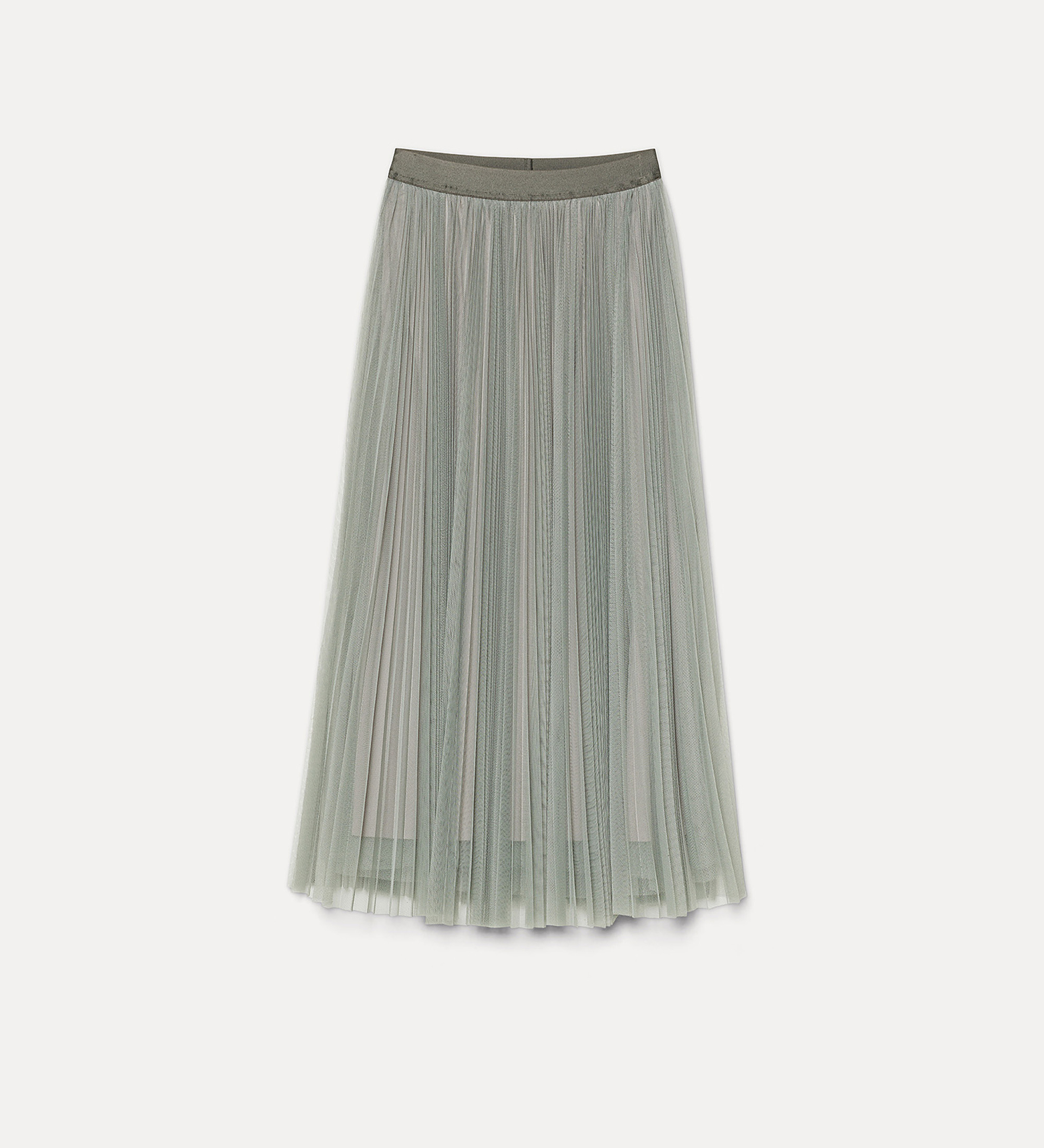 tulle skirt with sunray pleating | forte_forte