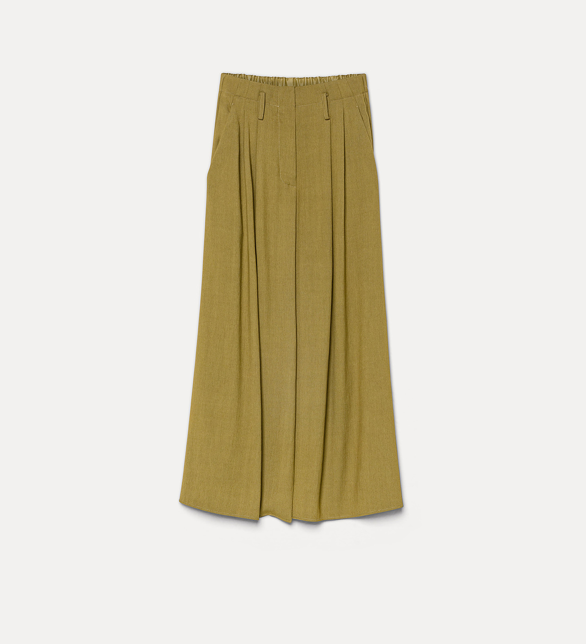 midi skirt in slub canvas | forte_forte
