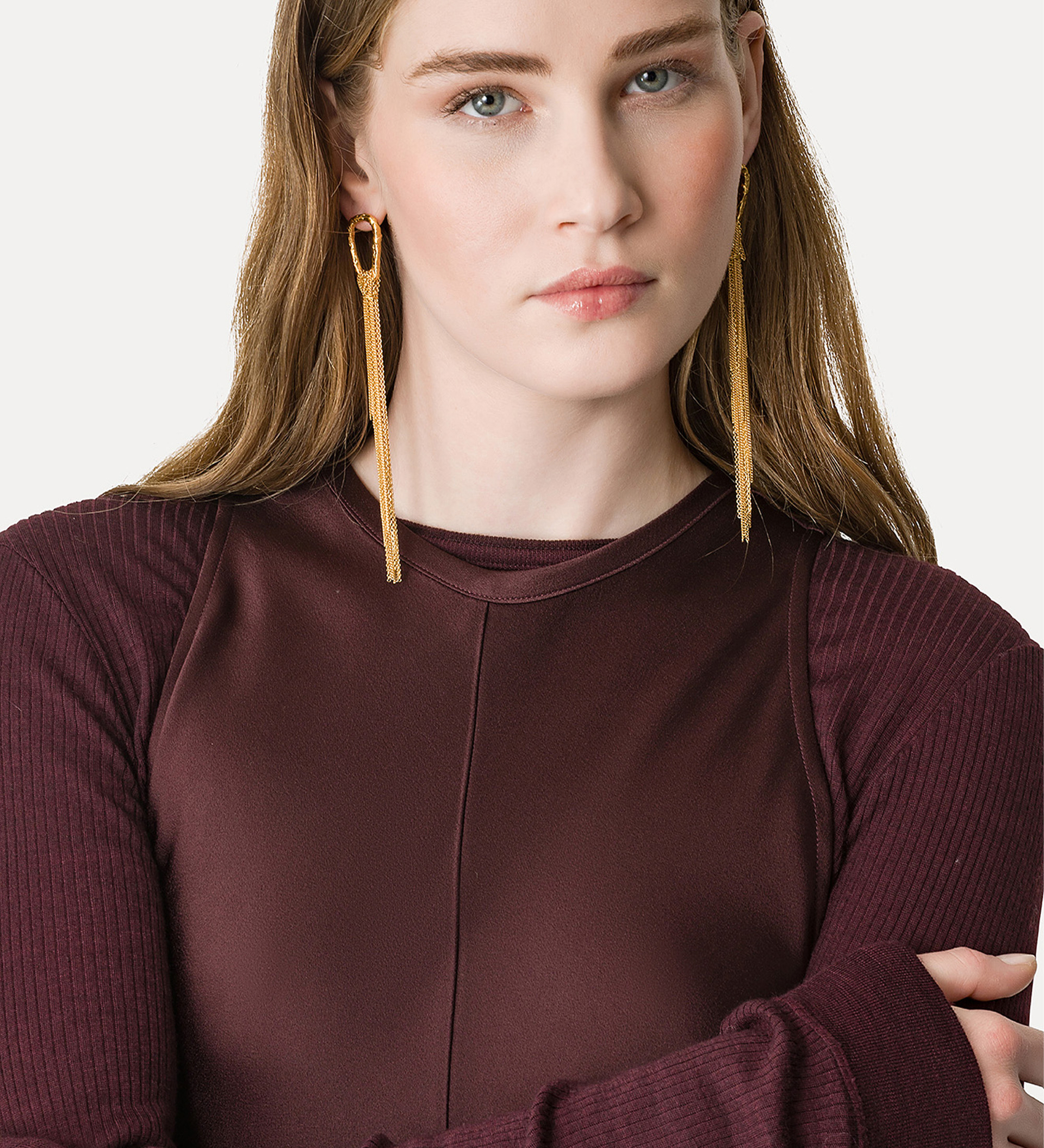 round–neck ribbed knit in wool jersey | forte_forte