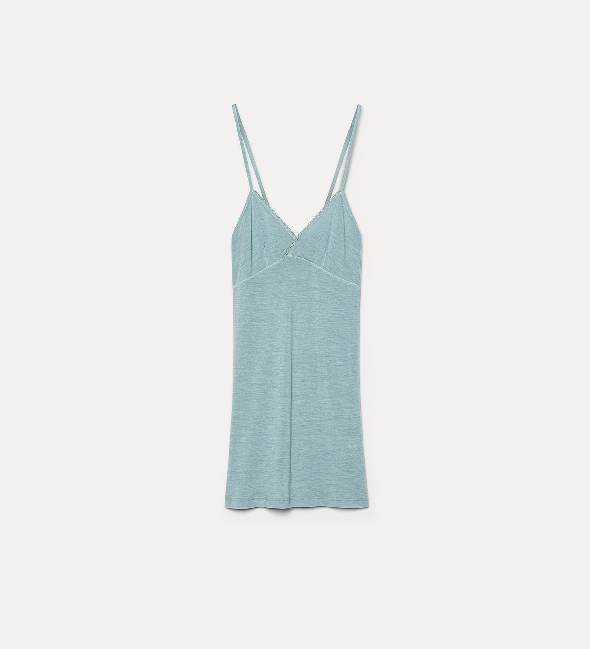 embroidered tank top in wool jersey | forte_forte