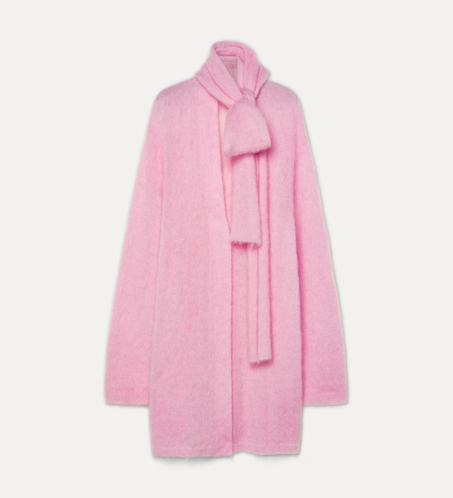 oversized cardigan in brushed mohair wool | forte_forte
