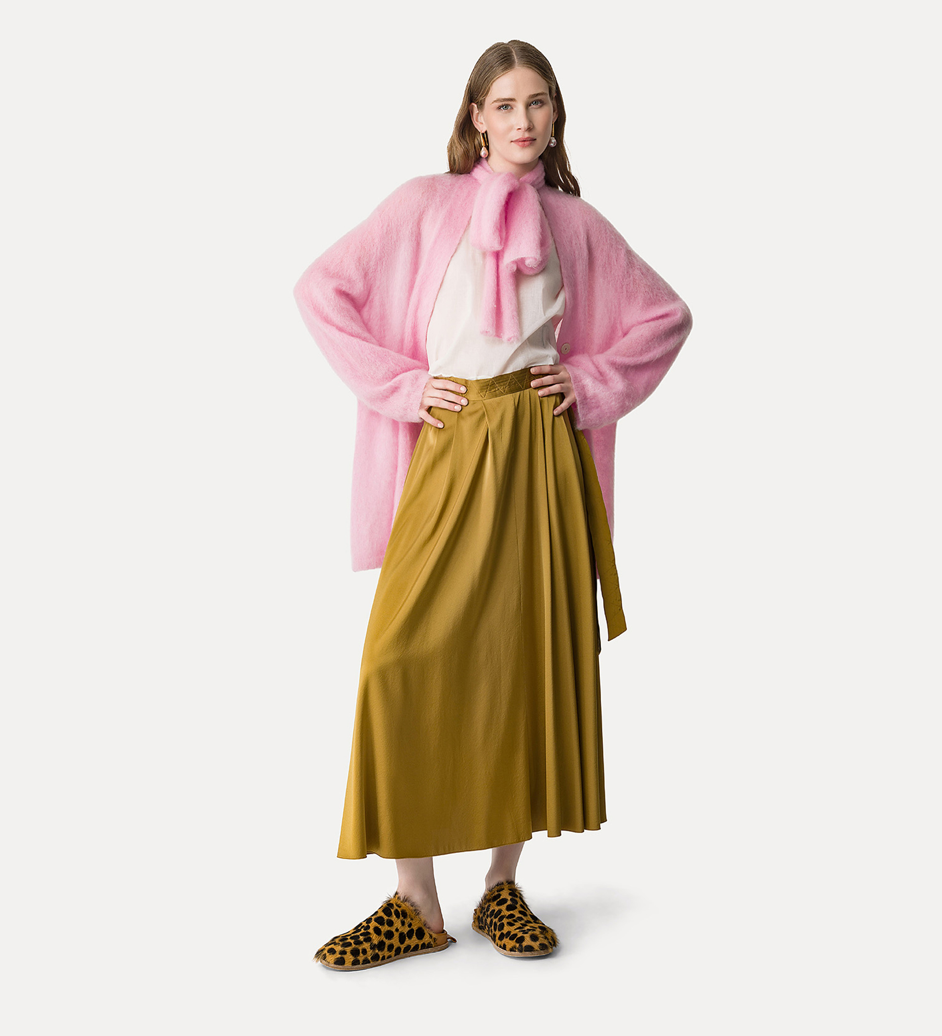 oversized cardigan in brushed mohair wool | forte_forte