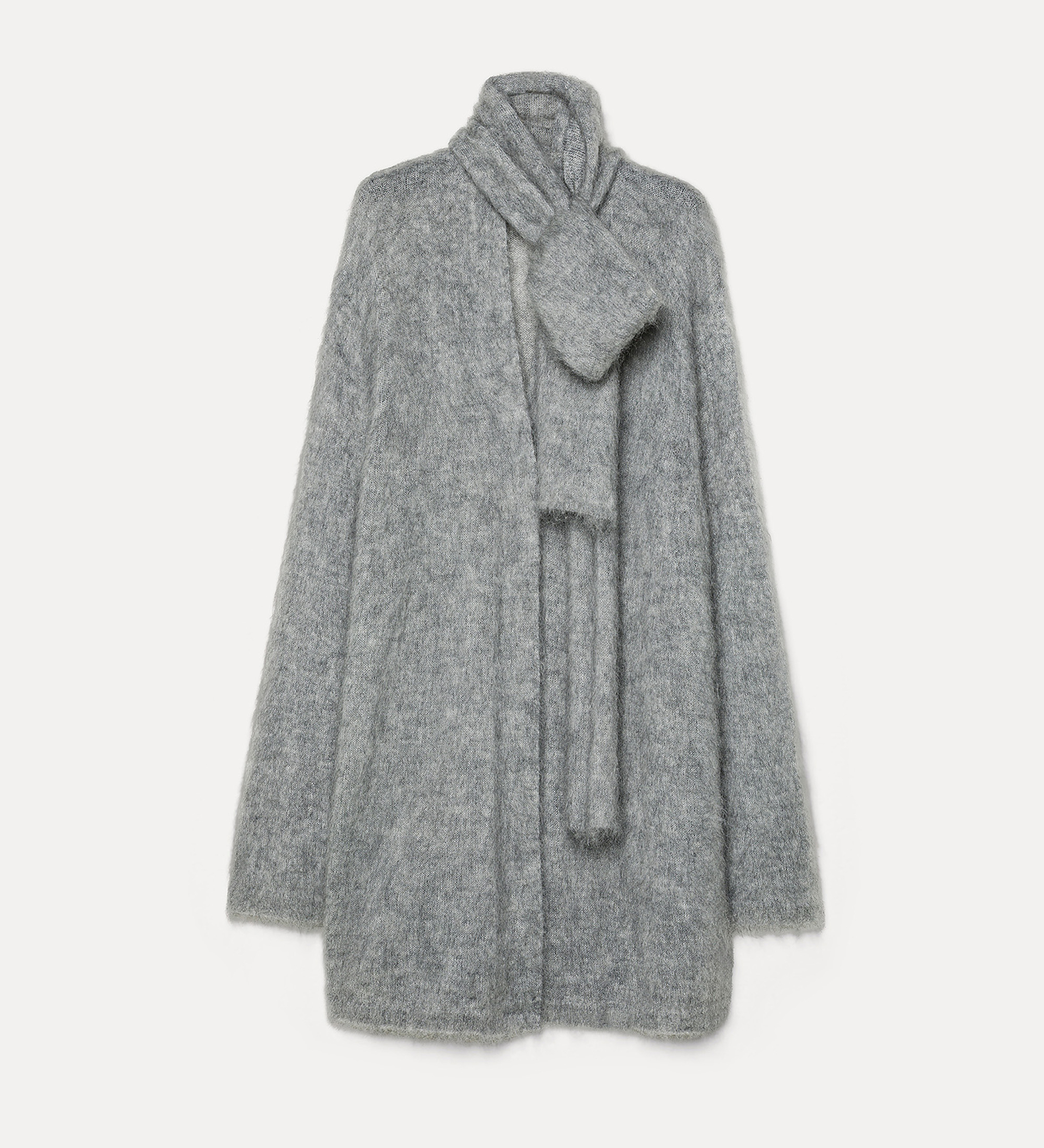 oversized cardigan in brushed mohair wool | forte_forte