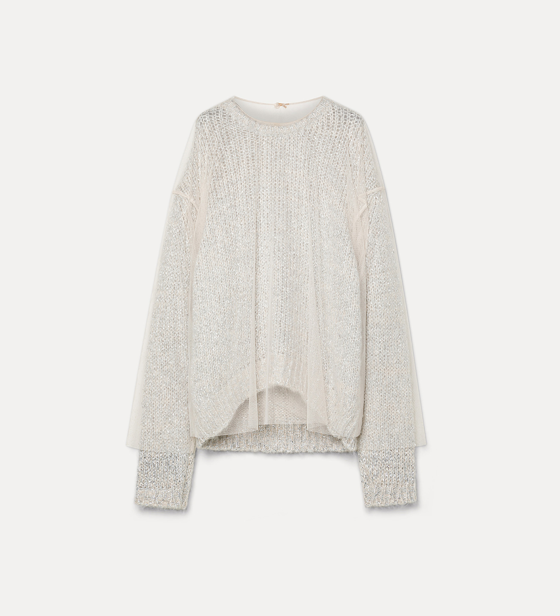 knit with t–shirt in tulle and tweed | forte_forte