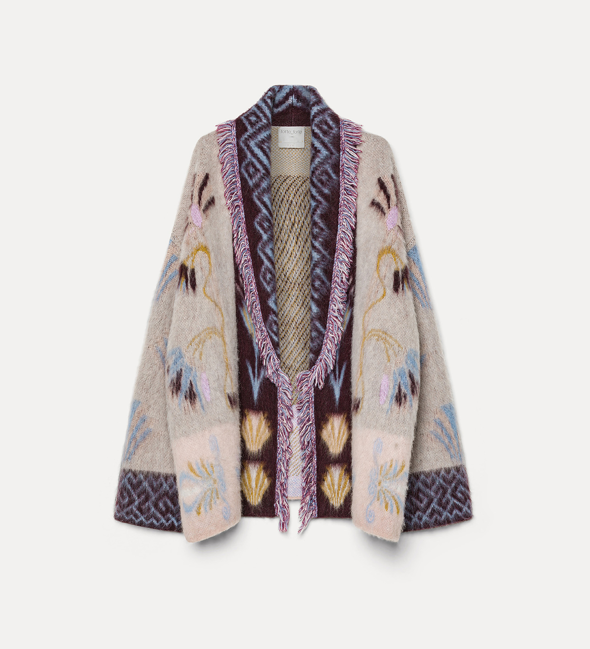 longline cardigan in baby alpaca wool | forte_forte