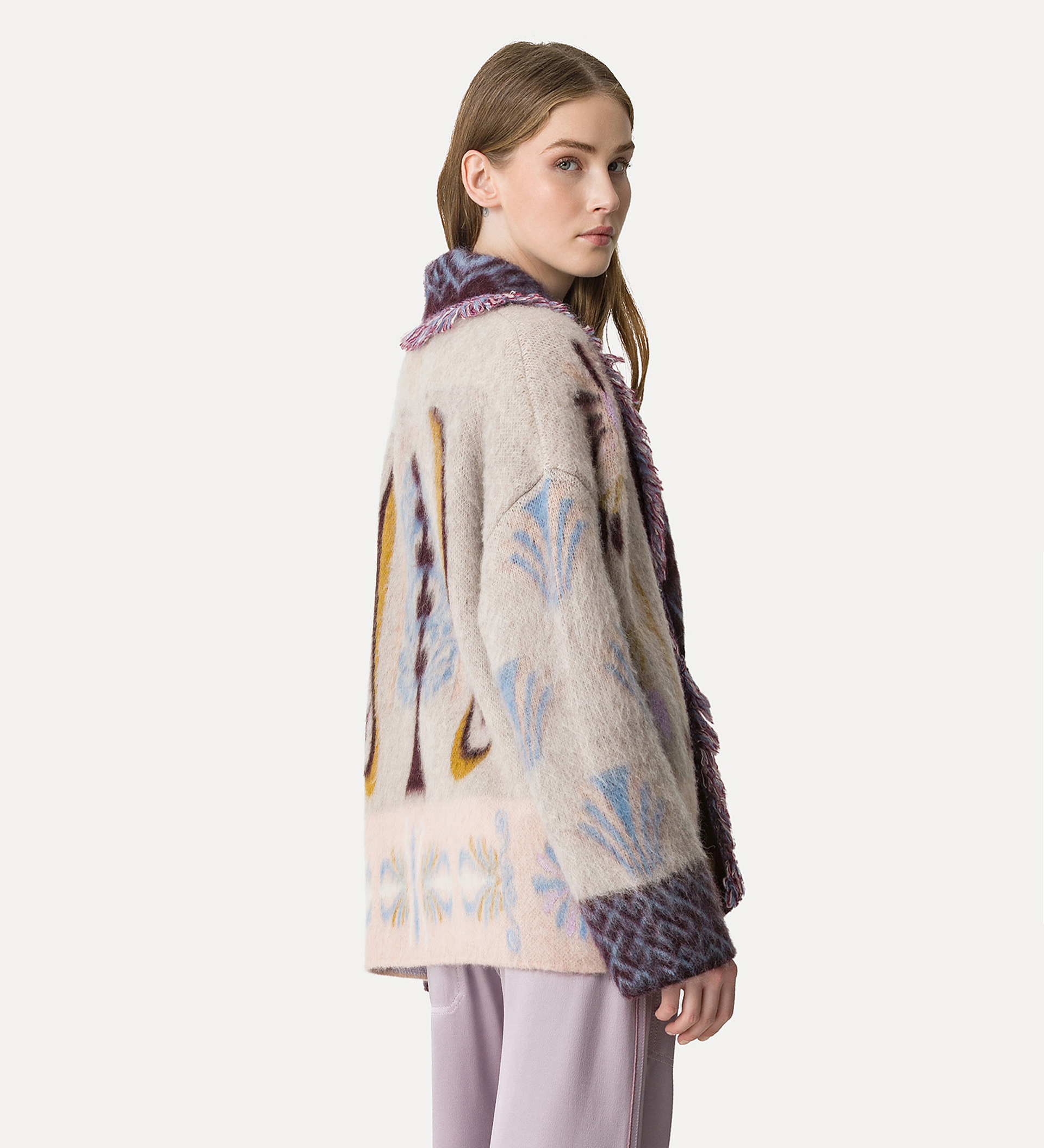 longline cardigan in baby alpaca wool | forte_forte
