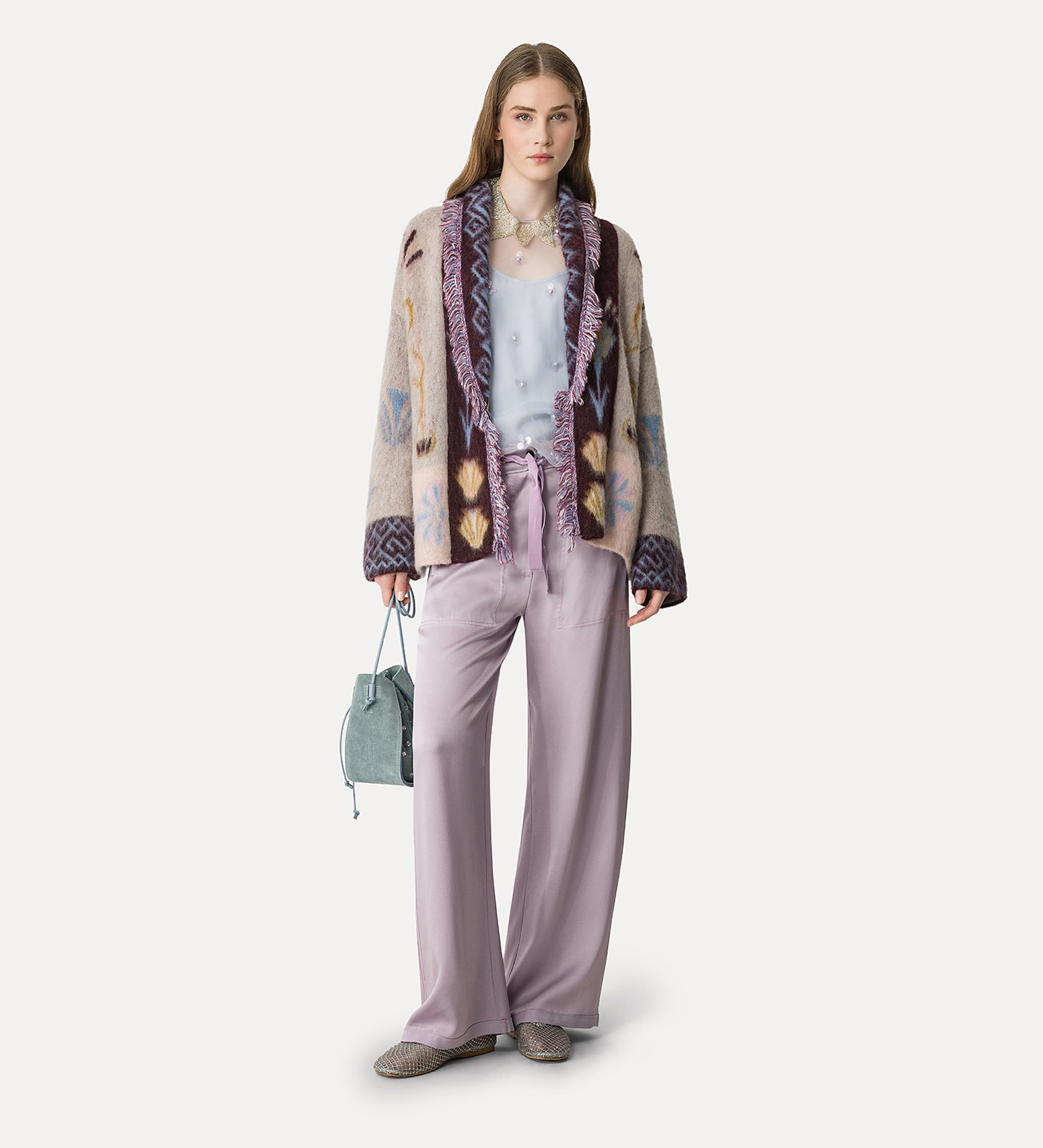 longline cardigan in baby alpaca wool | forte_forte