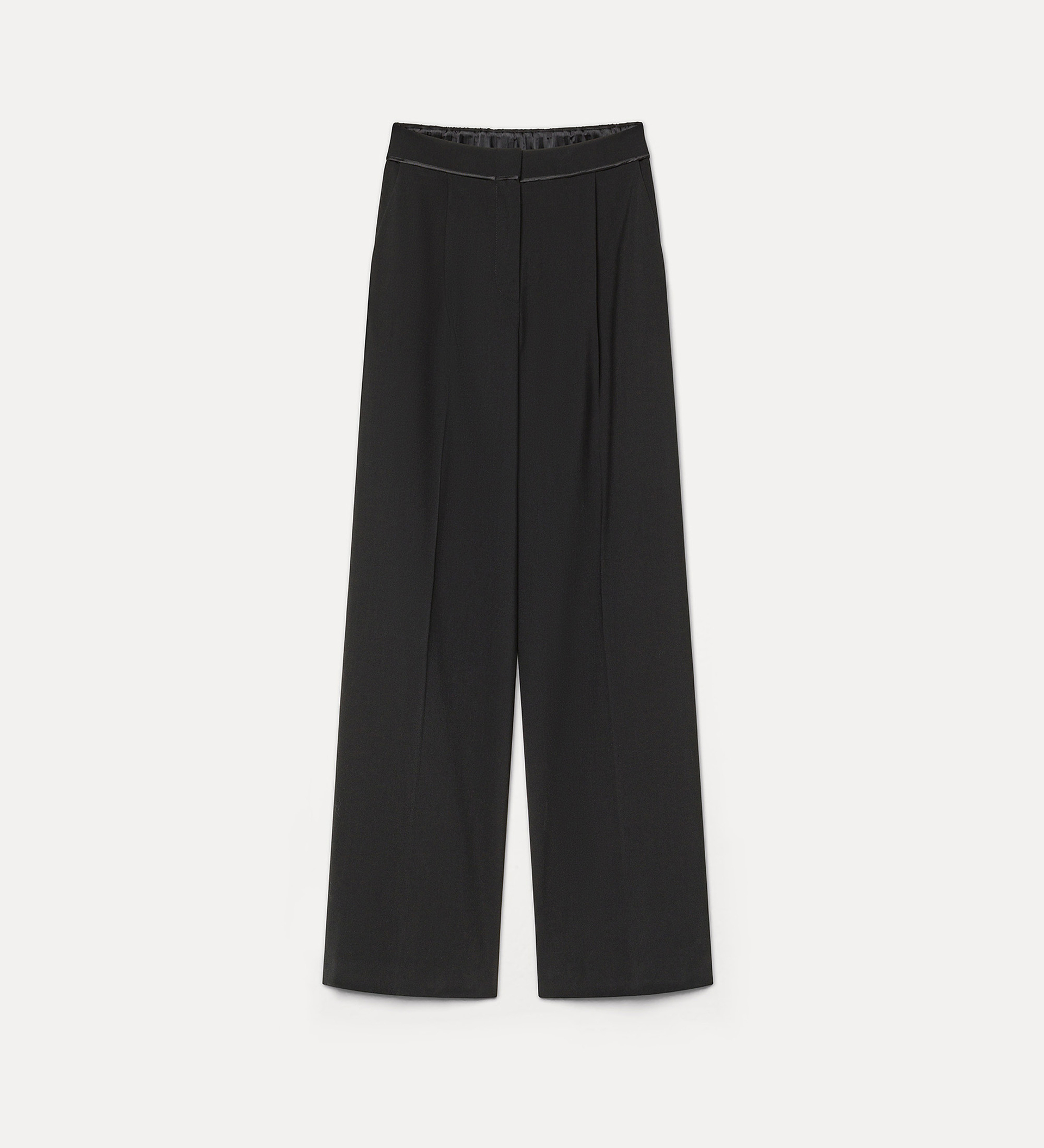 high–rise trousers in a wool blend | forte_forte