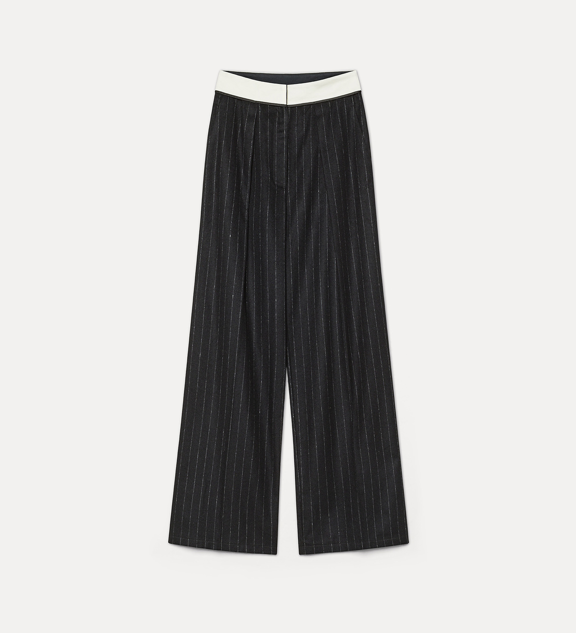sartorial trousers with “en fleur” embroidered detail | forte_forte