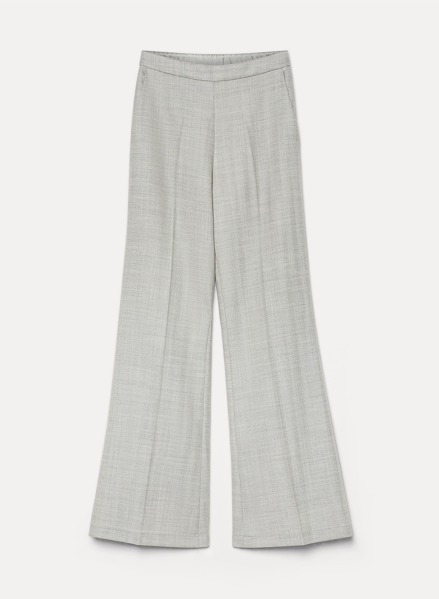 pantalon palazzo en pure laine | forte_forte