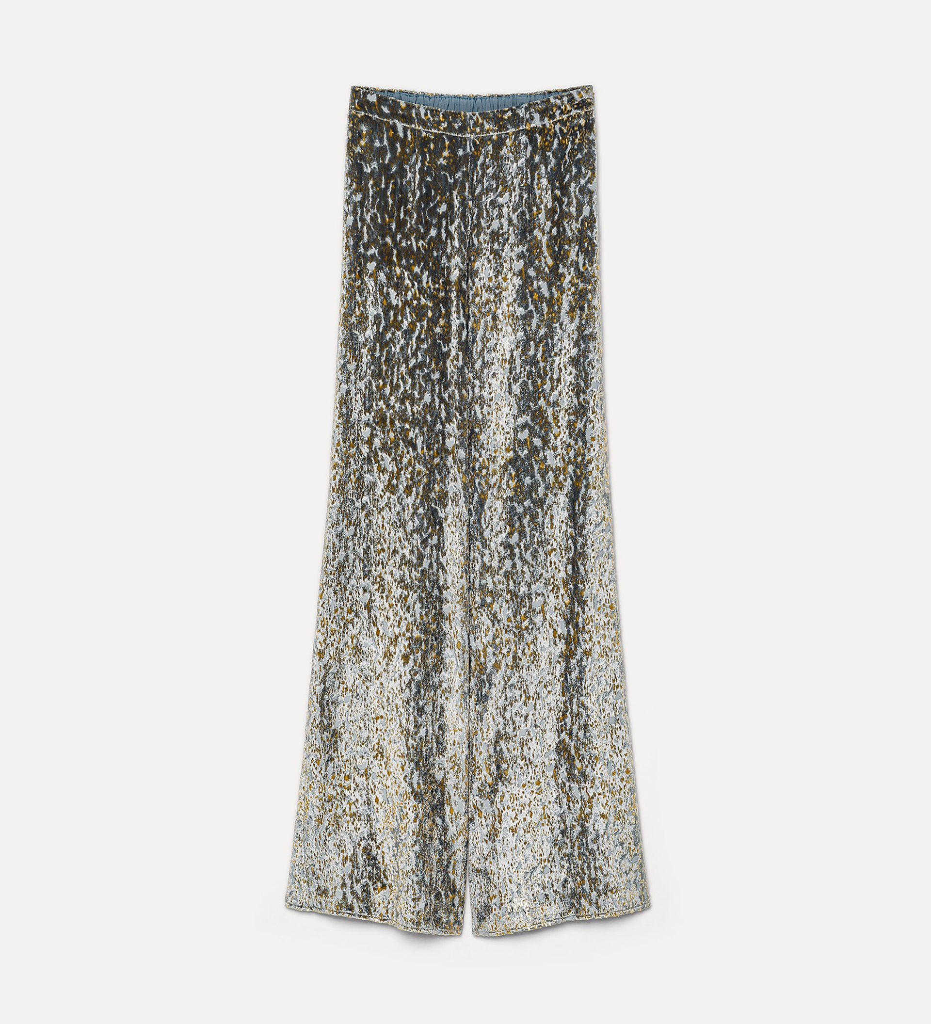flared trousers in “en rêve” fil–coupé | forte_forte