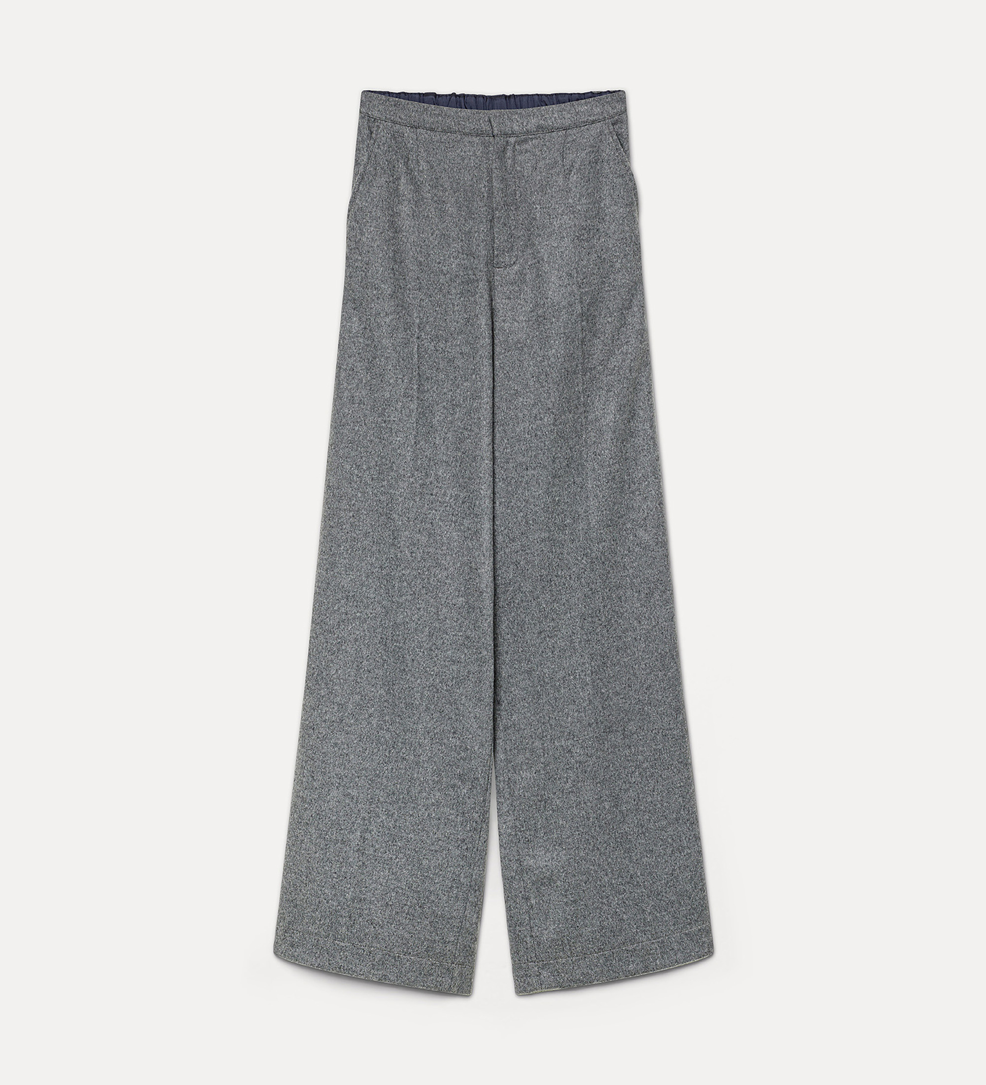 pantalon palazzo en drap de laine | forte_forte