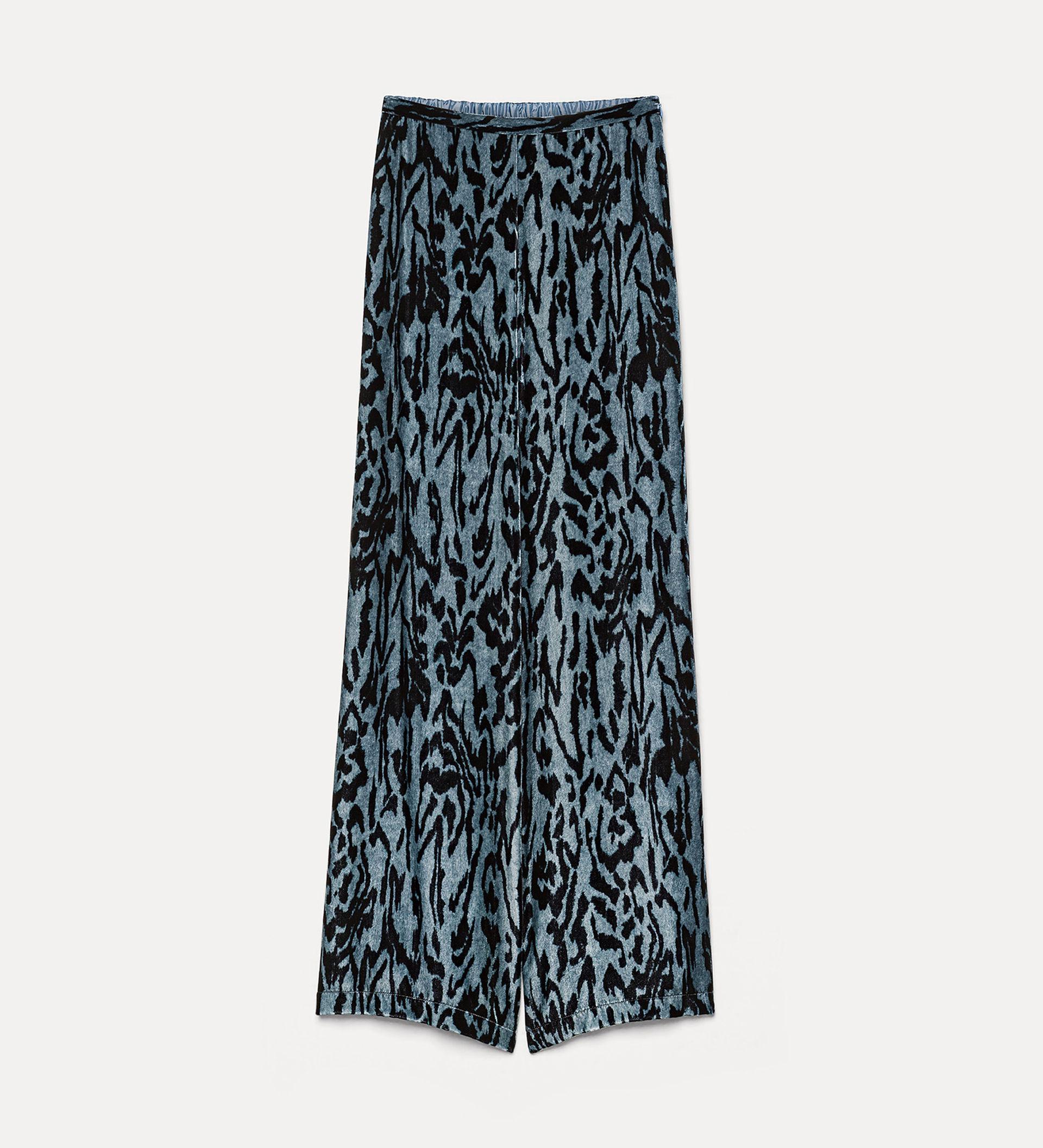 velvet trousers with “moiré” print | forte_forte